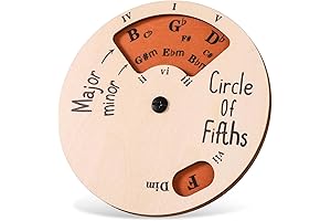 Wooden Melody Tool, Circle of Fifths Wheel, Chord Wheel Companion