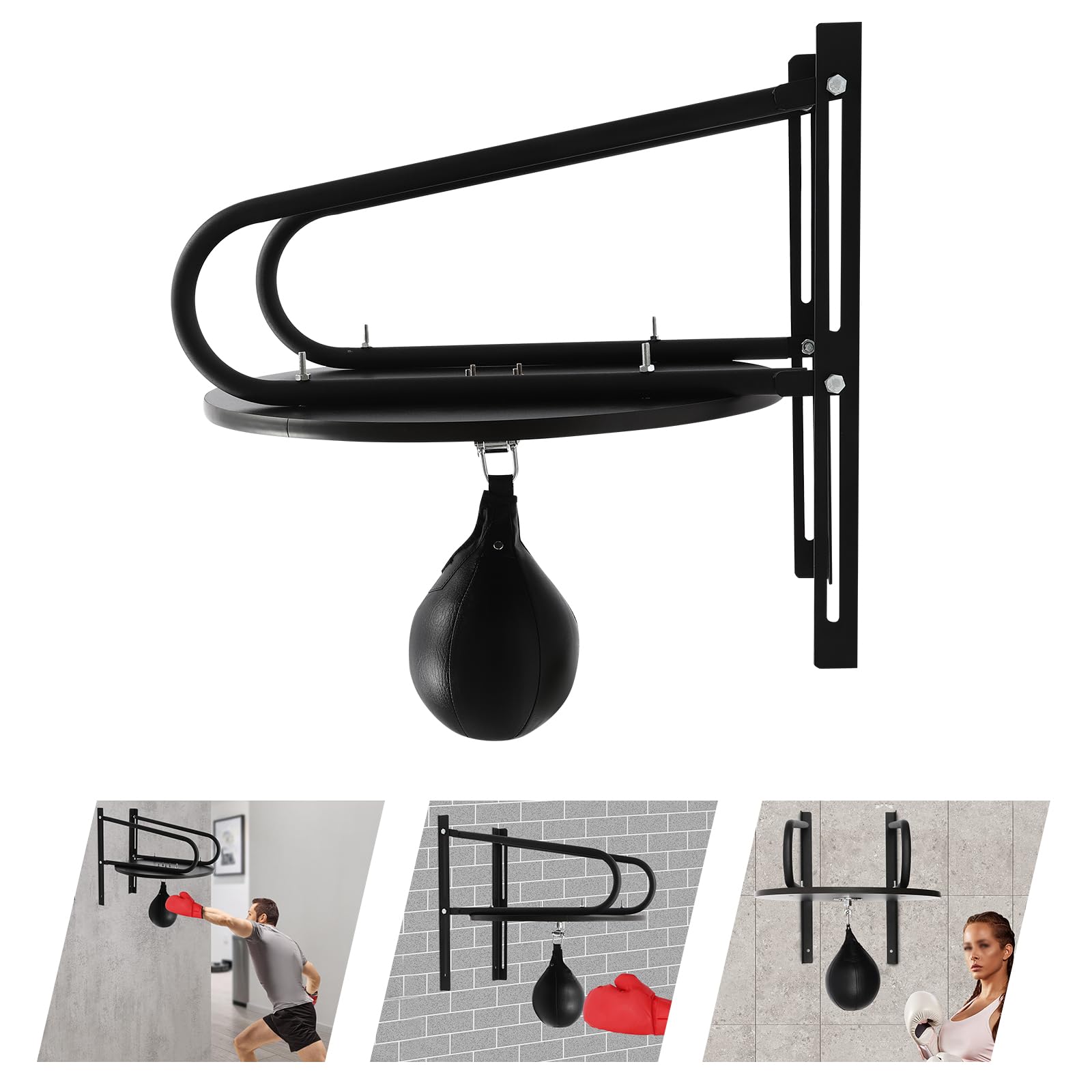 Speedball Plataforma Montaje en Pared Speedball Boxeo Altura Ajustable Boxeo Entrenamiento Spinning Ball Objetivo Para El Hogar Gimnasio
