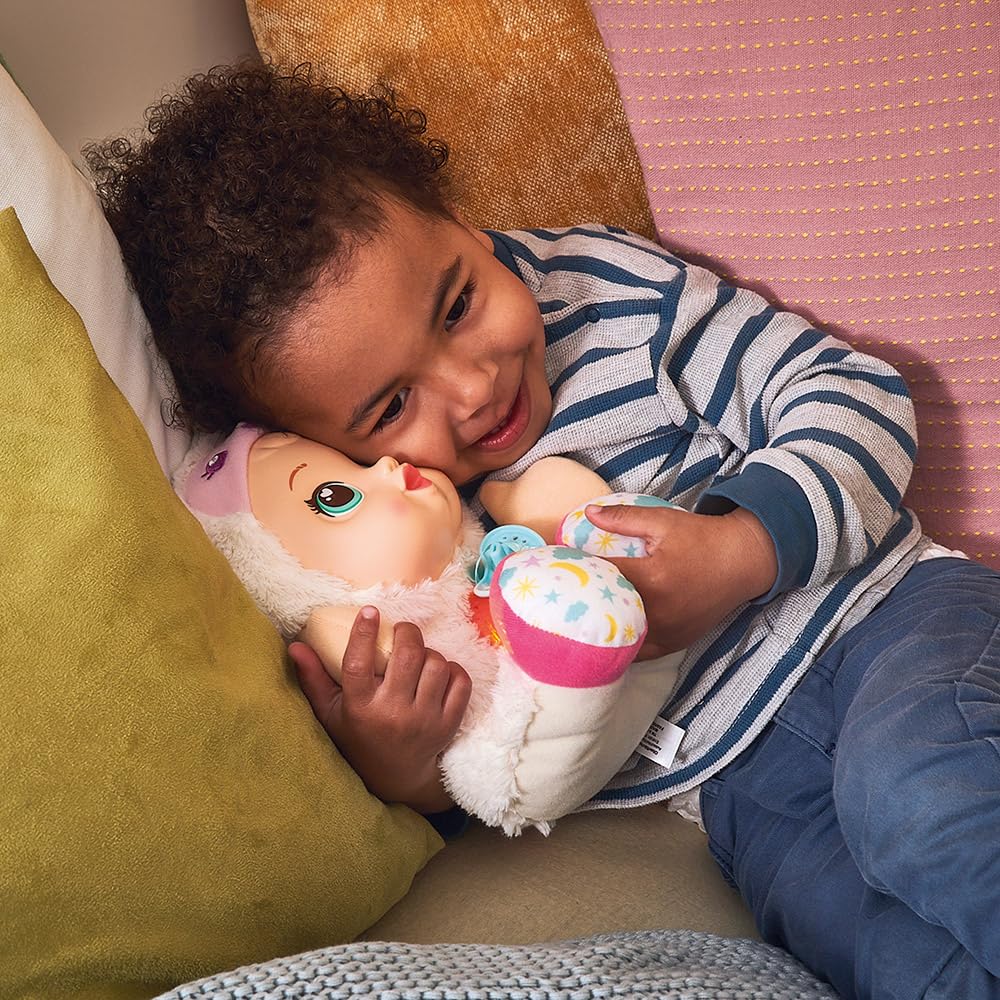 VTech - Little Love, Luna, Ma Poupée Étoiles Magiques, Poupon Câlin, Peluche Veilleuse avec Projection Étoilée, Cadeau Enfant de 18 Mois à 6 Ans - Contenu en Français