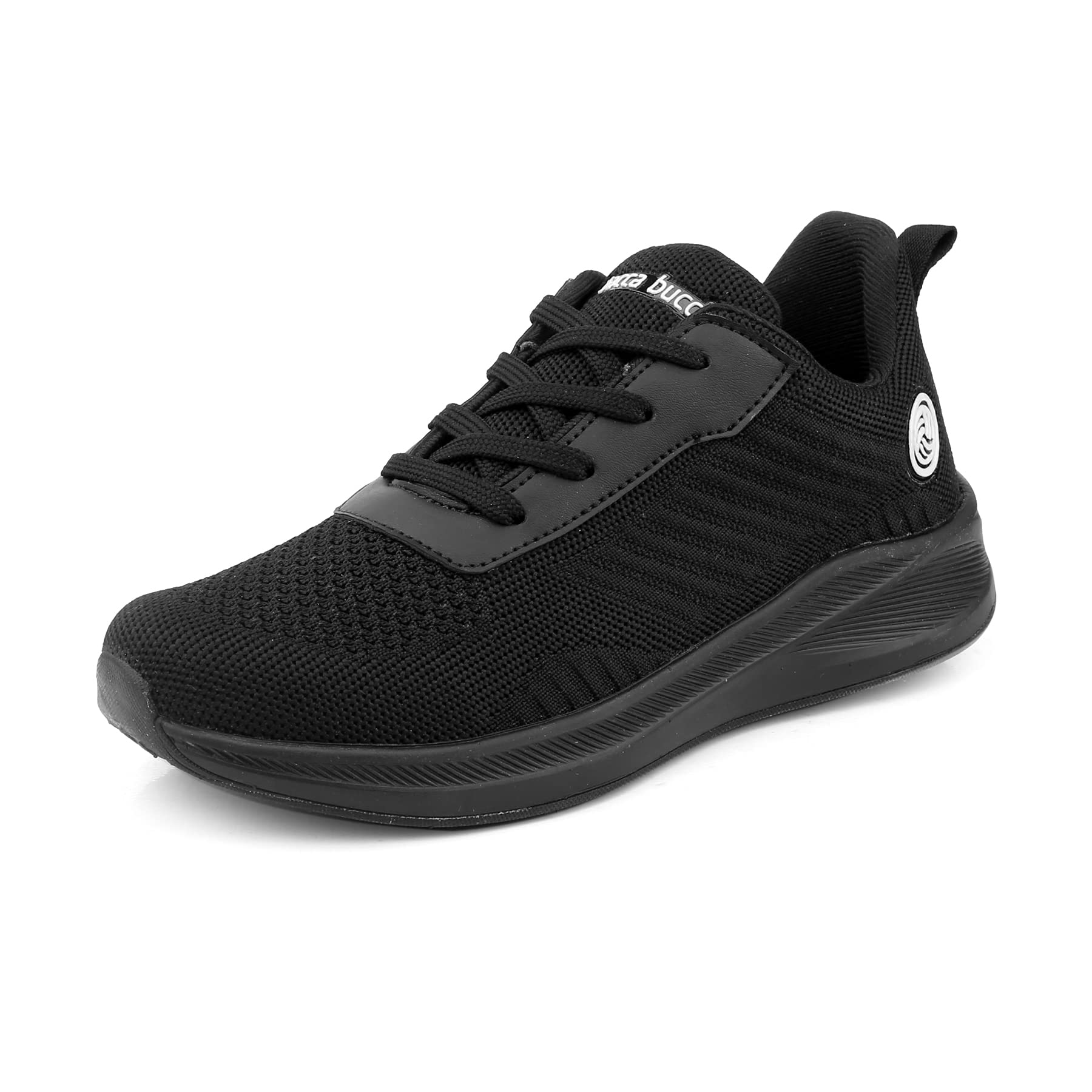 Bacca Bucci® Boys or Girls Essential Knit Athletic Running Sports Sneaker Shoes | Non Slip Outsole | Light Weight Shoes| Breathable (Age: 8 Year to 12 Years) Black, Size UK3 (B0B5FGTVQH) Amazon Price History, Amazon Price Tracker