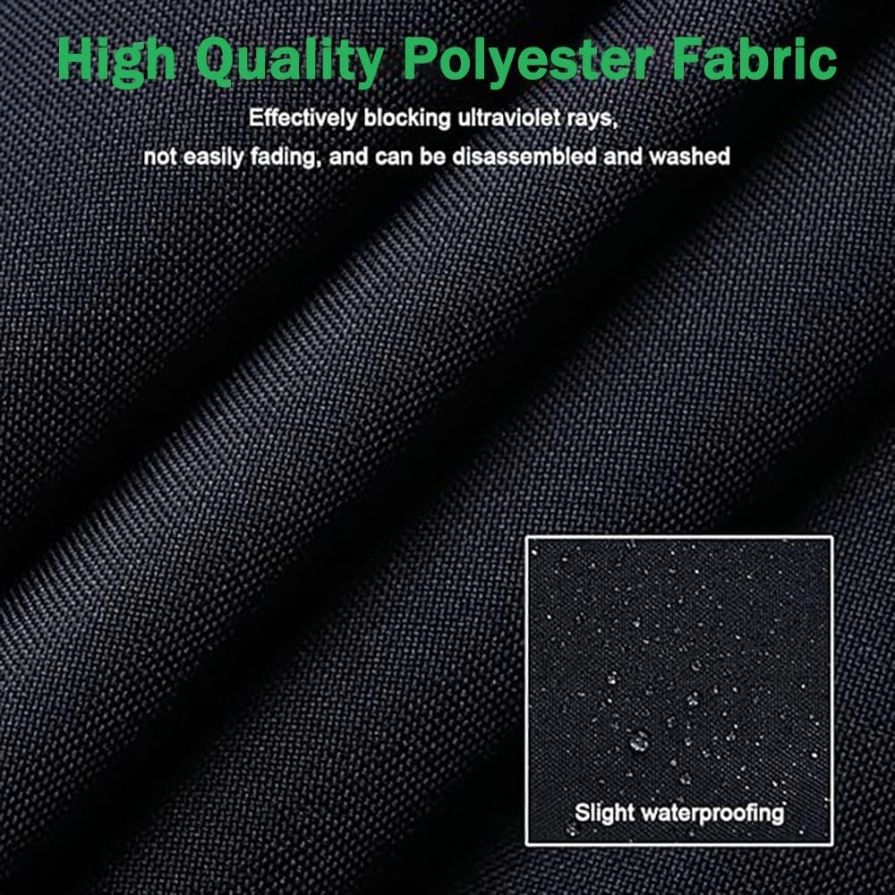 6.6ft/7.5ft/9ft/10ft Replacement Umbrella Cover, 6 Ribs 8 Ribs Patio Umbrella Canopy Replacement Canvas, Outdoor Market Table Parasols Replacement Cloth Fabric(Dark Top,6ribs-2.7m/9ft)