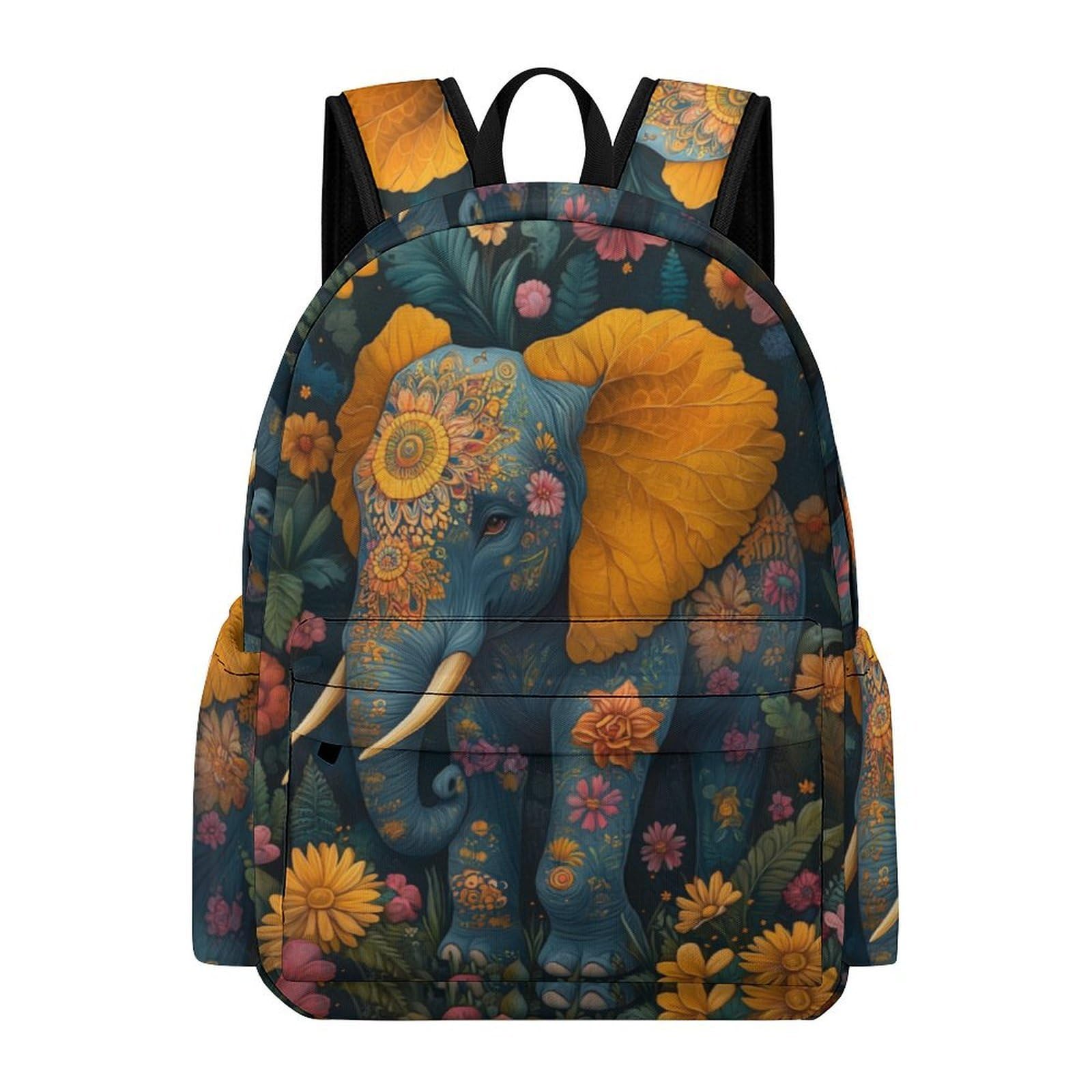 TPISLI Children Cute Elephant Backpack for Boys Girls Primary to Secondary School Age 13.3 Inch Laptop Rucksack, Large Capacity Animal Elephant Back pack for Day Trips New Term Gift — image 1