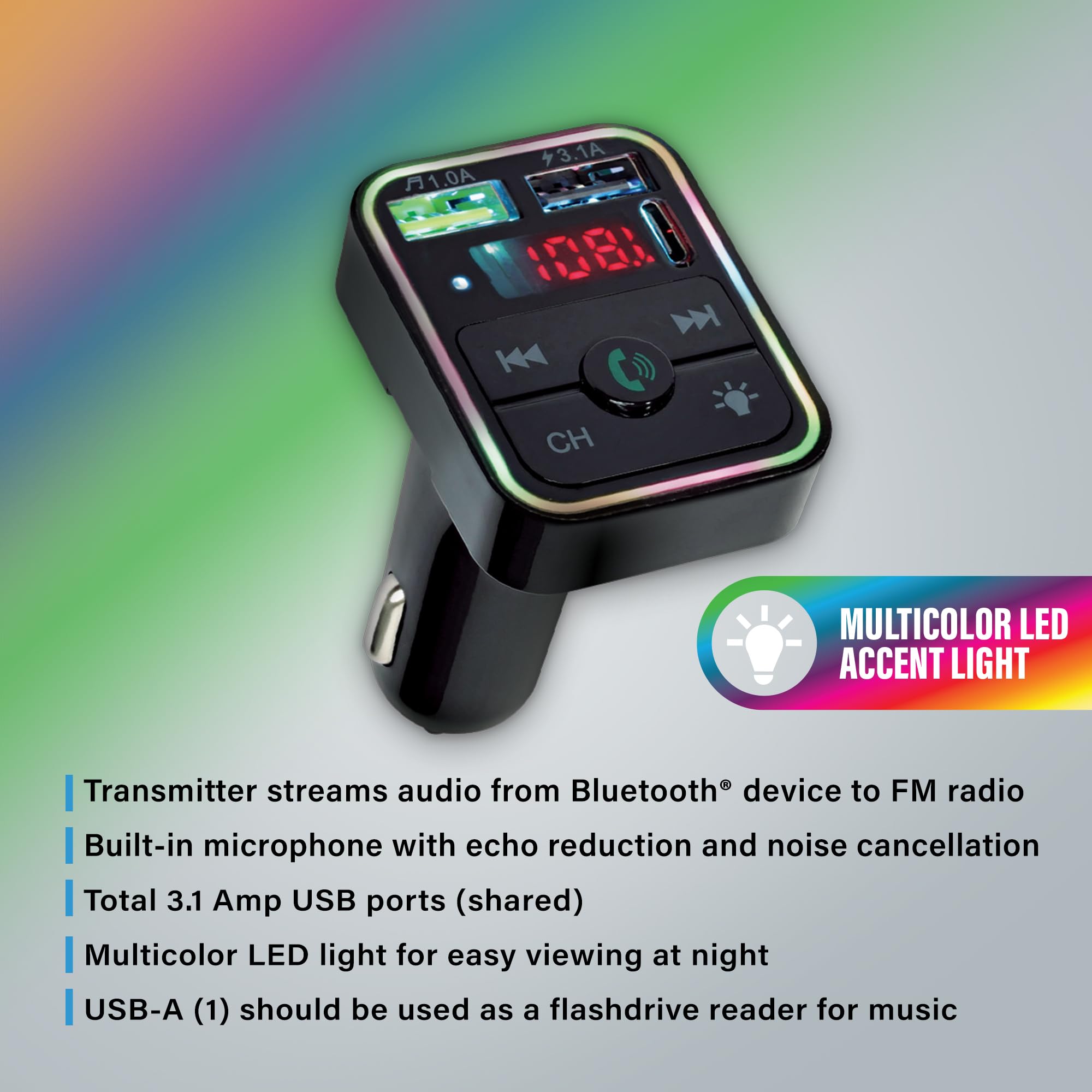 cigarette lighter bluetooth radio transmitter Amazon.com: Xtreme Bluetooth FM Transmitter for Car Cigarette Lighter, Hand  Free Call with Built in Noise Canceling Microphone & Answer/Hang-up Button,  USB-A, USB-C, Flash Drive Ports, 8 LED Modes : Electronics