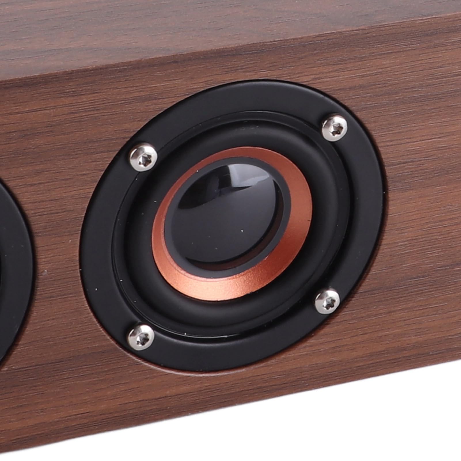 TOPINCN Altavoz Bluetooth de Madera de con Función FM y Despertador para Dormitorio u Oficina