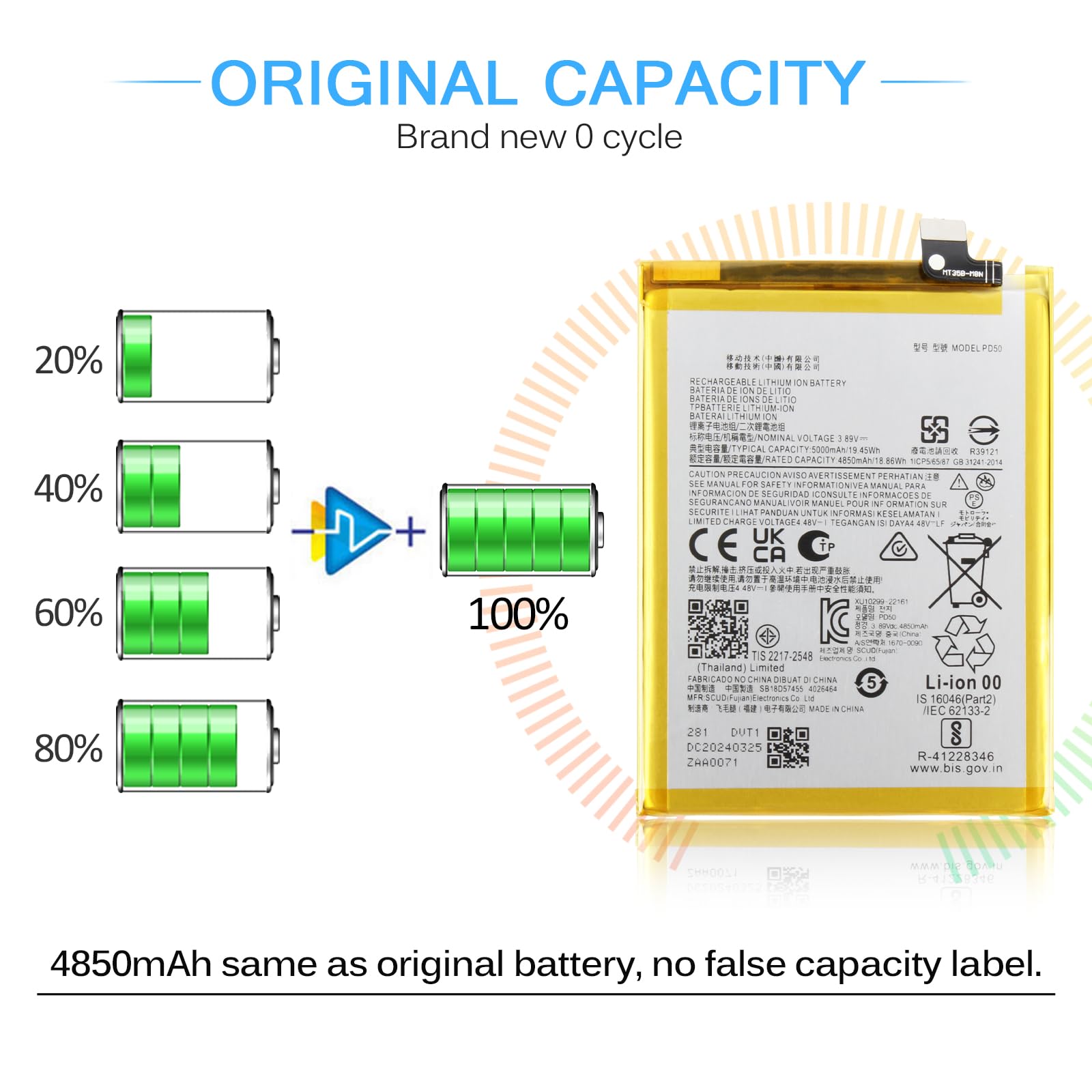 Motorola MOTO G Battery Replacement Battery For Motorola Moto G Power ...