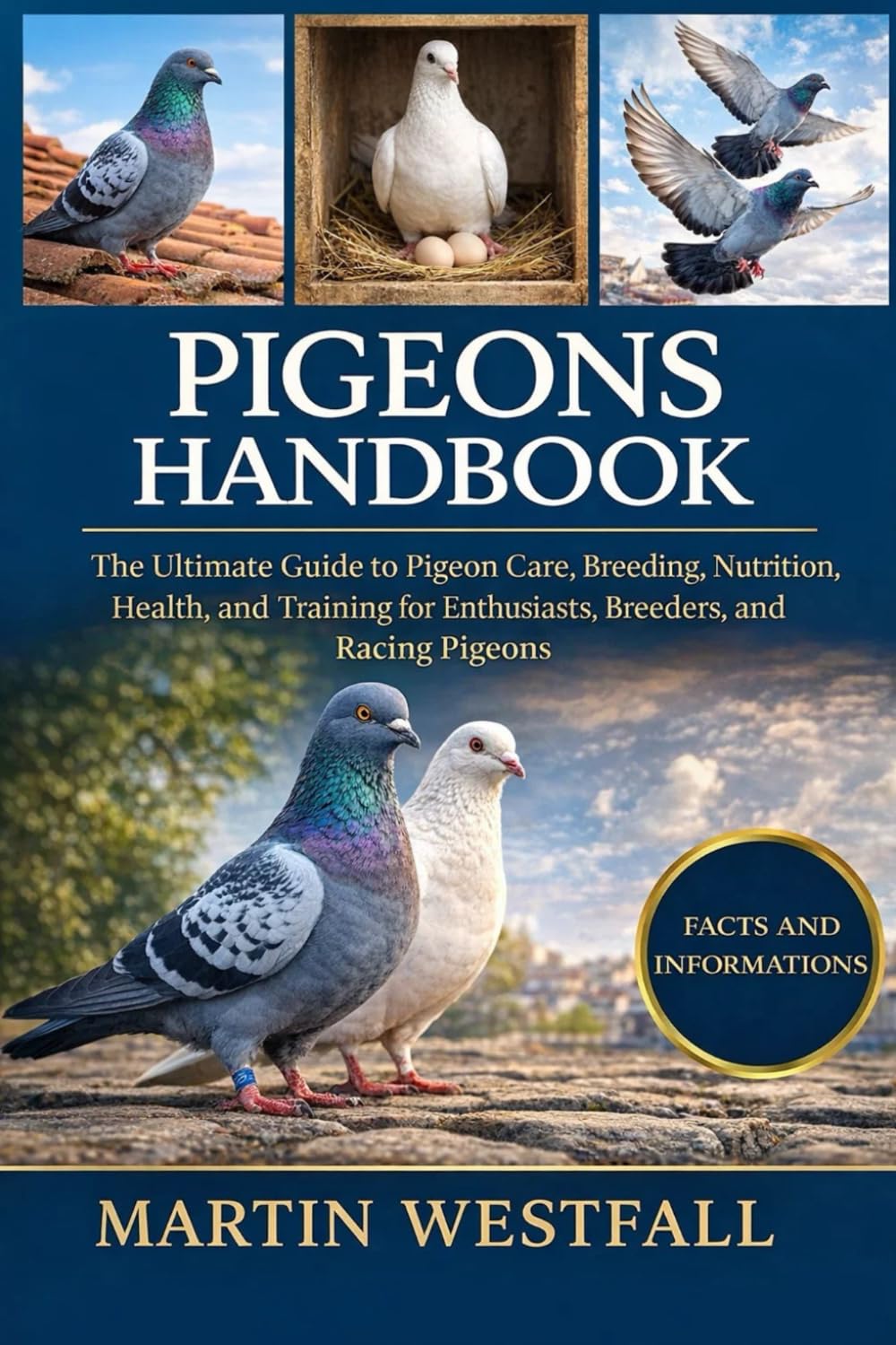 PIGEONS HANDBOOK: The Ultimate Guide to Pigeon Care, Breeding, Nutrition, Health, and Training for Enthusiasts, Breeders, and Racing Pigeons.