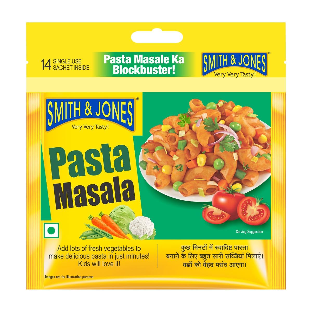 Smith & Jones Pasta Vegetable Masala Powder, 10 Grams(Pack Of 12)-image-30