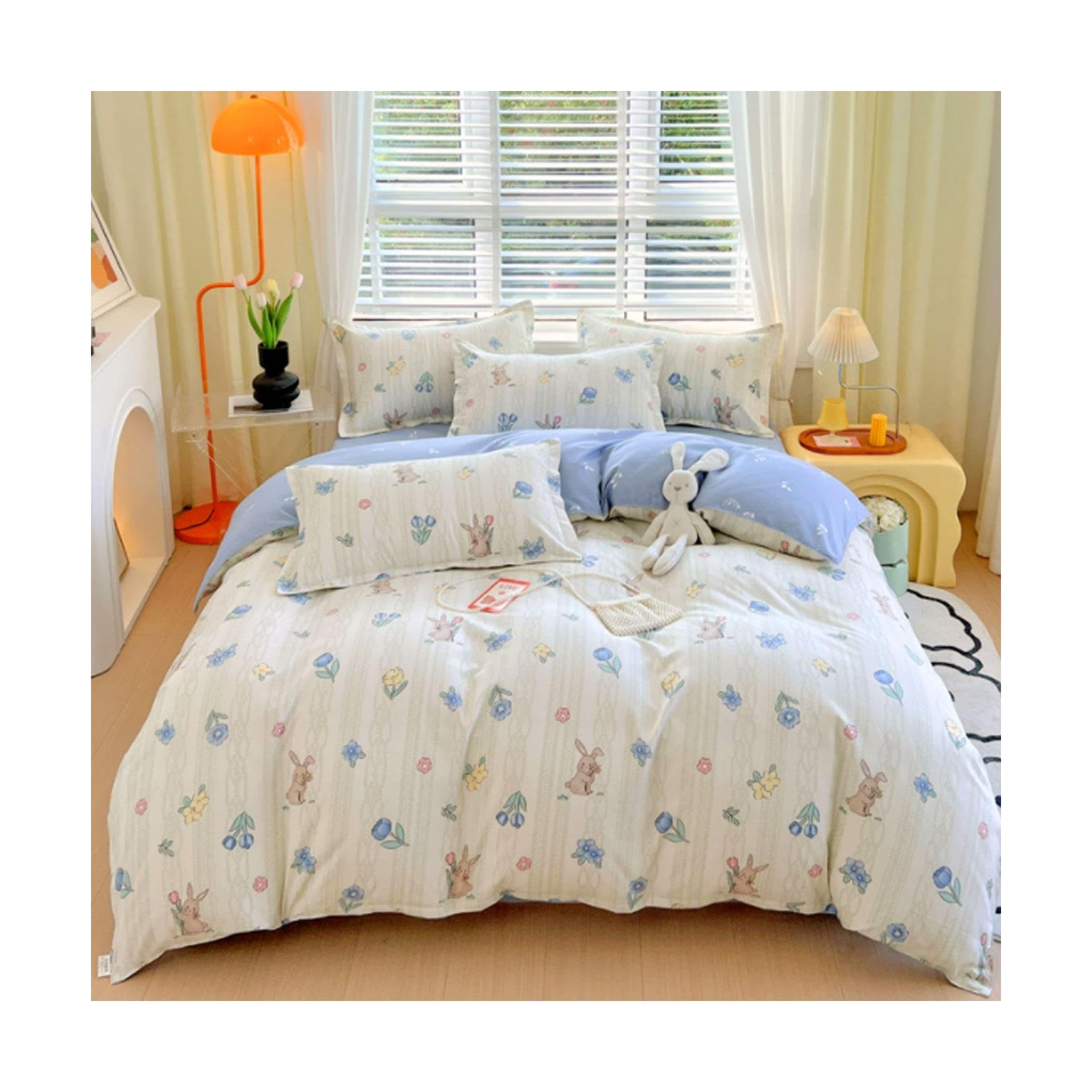 Ensemble de literie en coton pour une chambre cocooning et fraîche