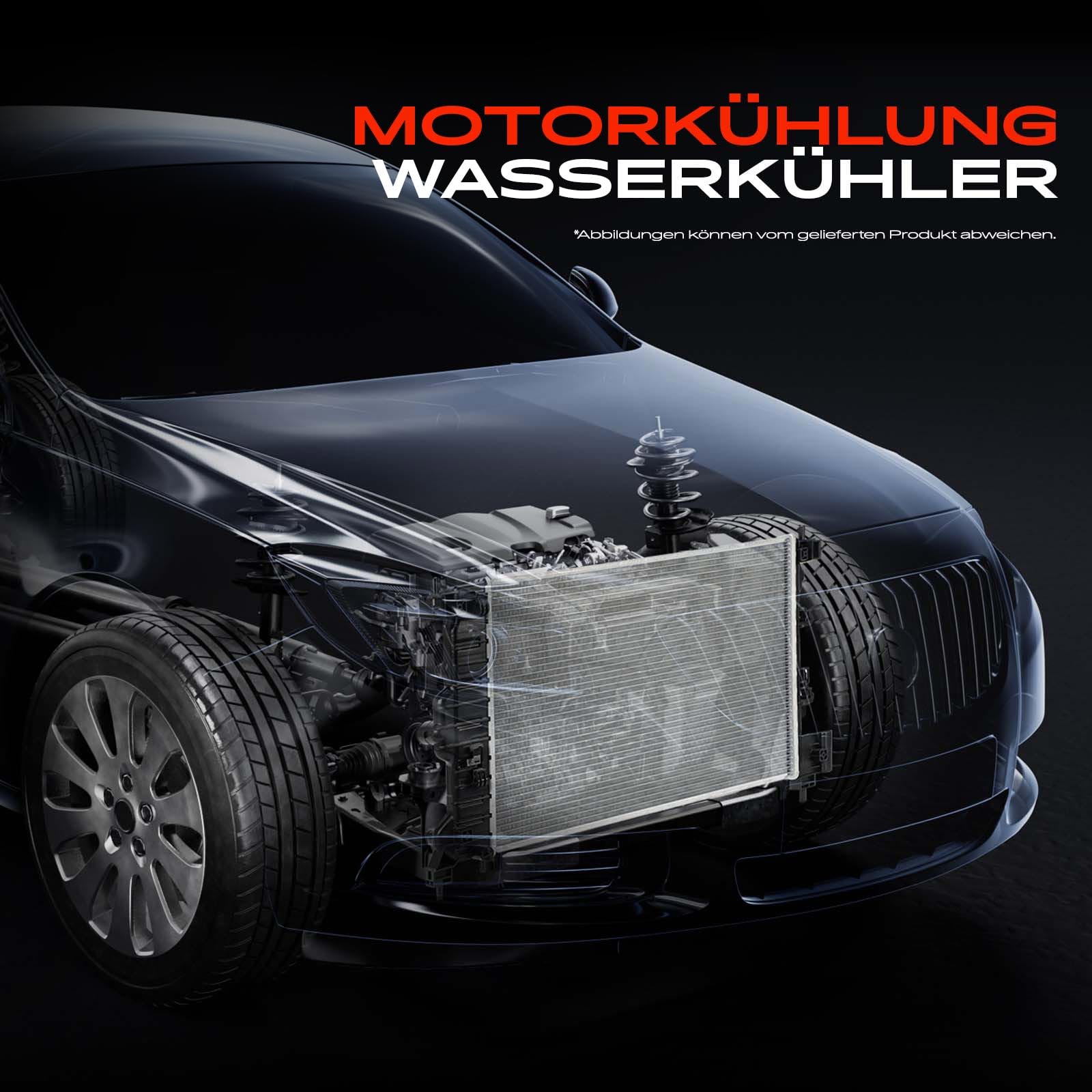Frankberg Radiatore Motore Radiatore acqua Compatibile con Serie 3 Touring G21 G81 Serie 3 G20 G28 G80 4 Cabriolet G23 G83 4 Coupé G22 G82 Replace# 17118747893
