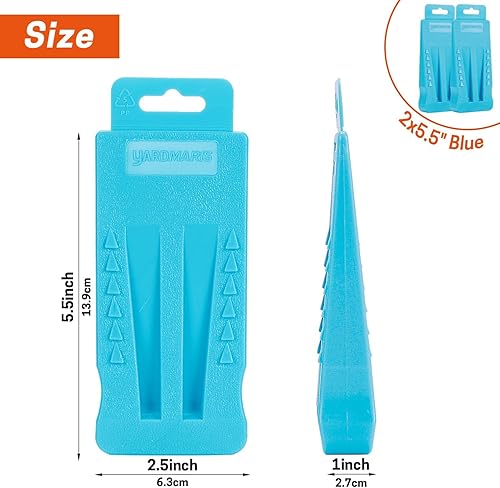 Miniatura 2 de Cuñas de tala de árboles, paquete de 2 cuñas para árboles con púas, equipo para cortar árboles de forma segura, caída, pandeo (2 x 5.5)