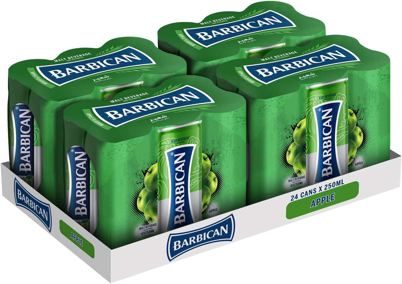 Barbican Apple Non Alcoholic Carbonated Malt Beverage, 24 x 250 ml