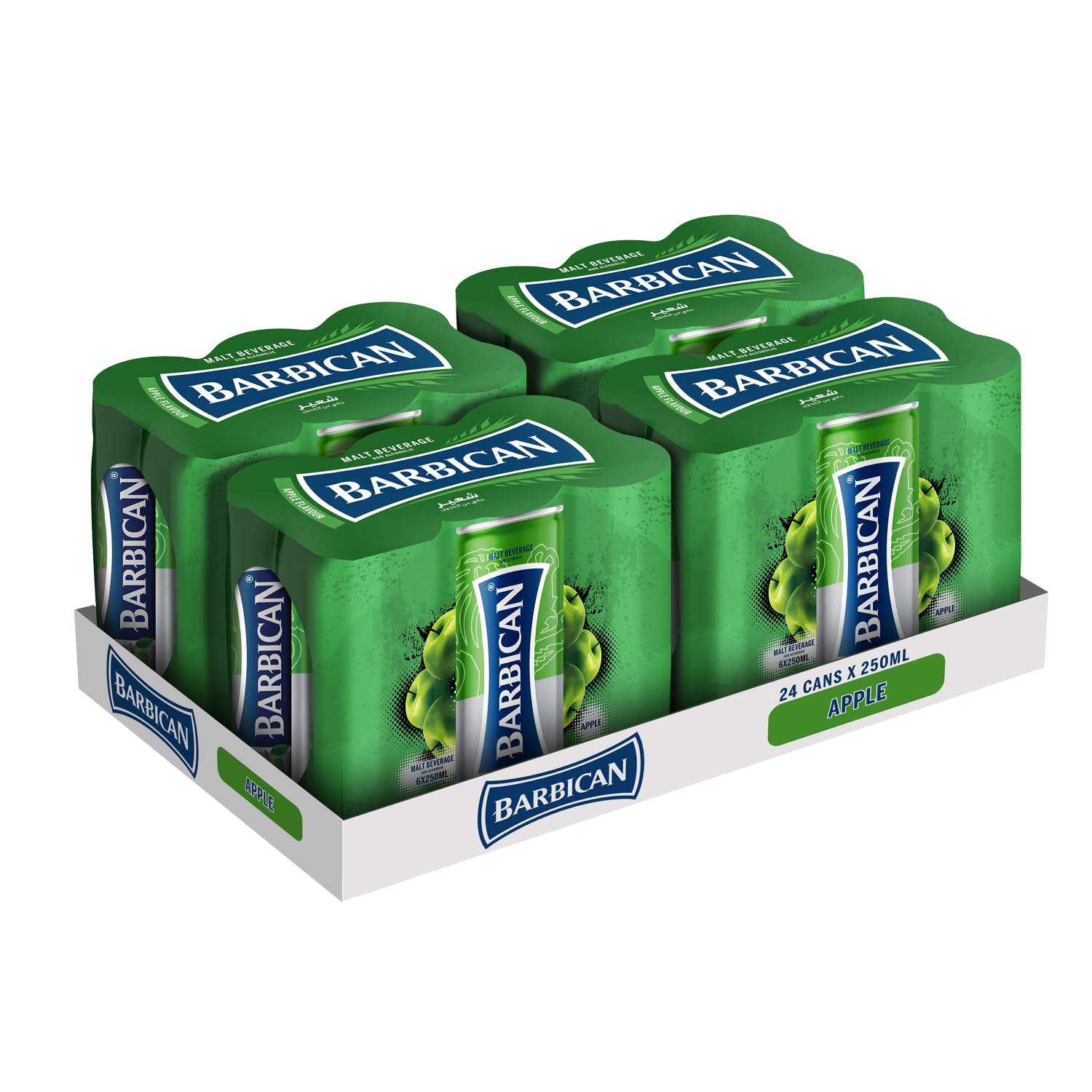 Barbican Apple Non Alcoholic Carbonated Malt Beverage, 24 x 250 ml