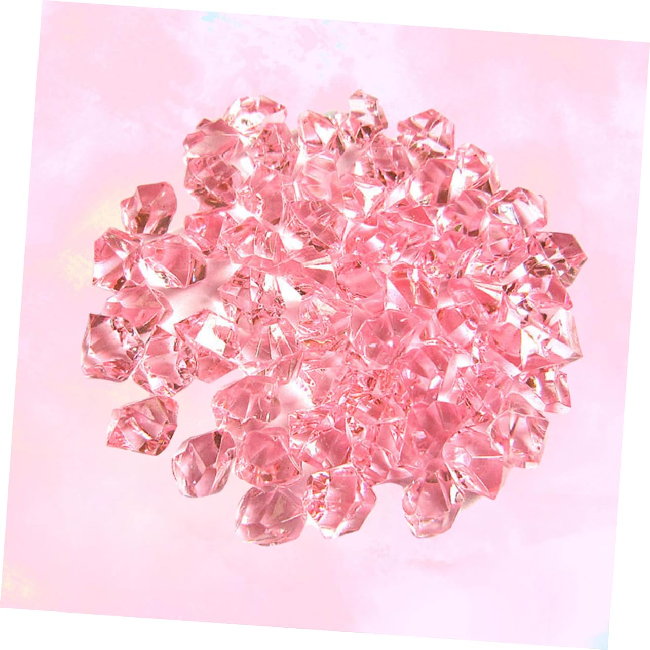 MAGICLULU 150Pcs Acrylic Crystal Stones Transparent DIY Decorative Rocks Craft Stone for Vases Aquariums and Home Decor