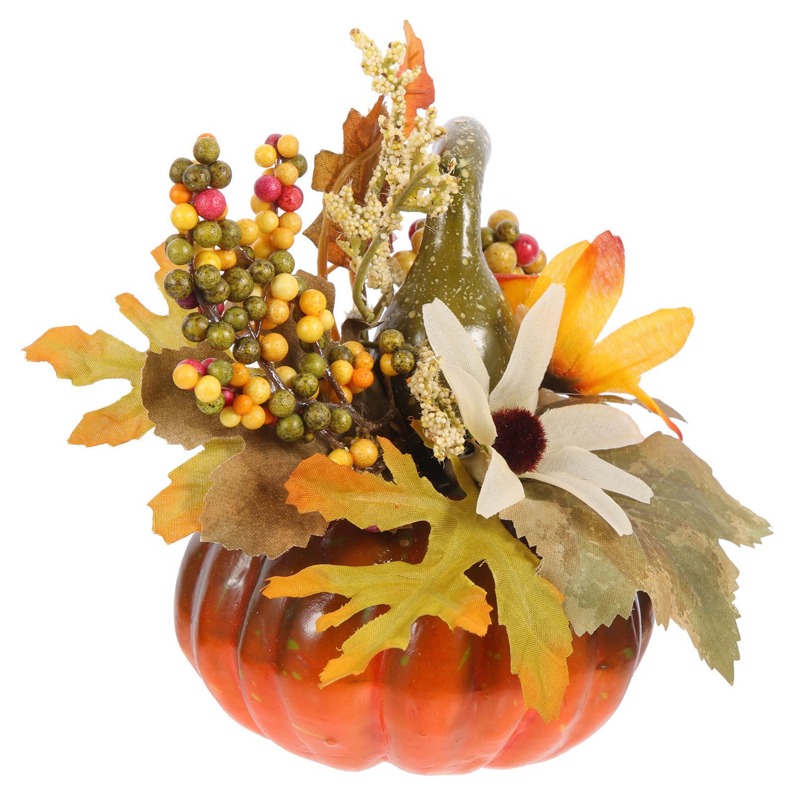 INOOMP Zucca Decorativa Qj703 in Plastica Stile Autunnale per Tavolo