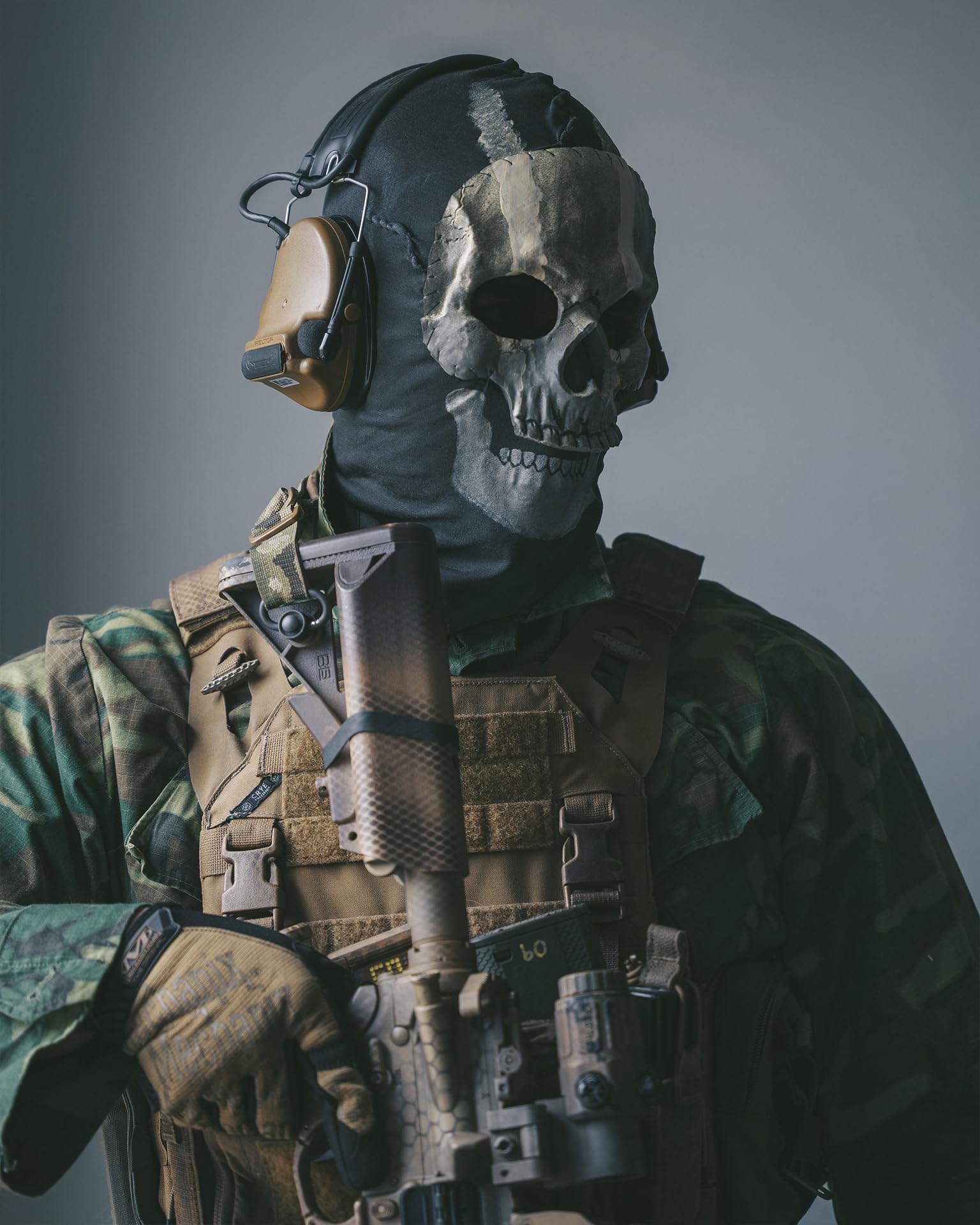 Yearsahrk Maschera Ghost Call of Duty, con teschio, passamontagna, passamontagna, sci, maschera per il viso, carnevale, Halloween, cosplay