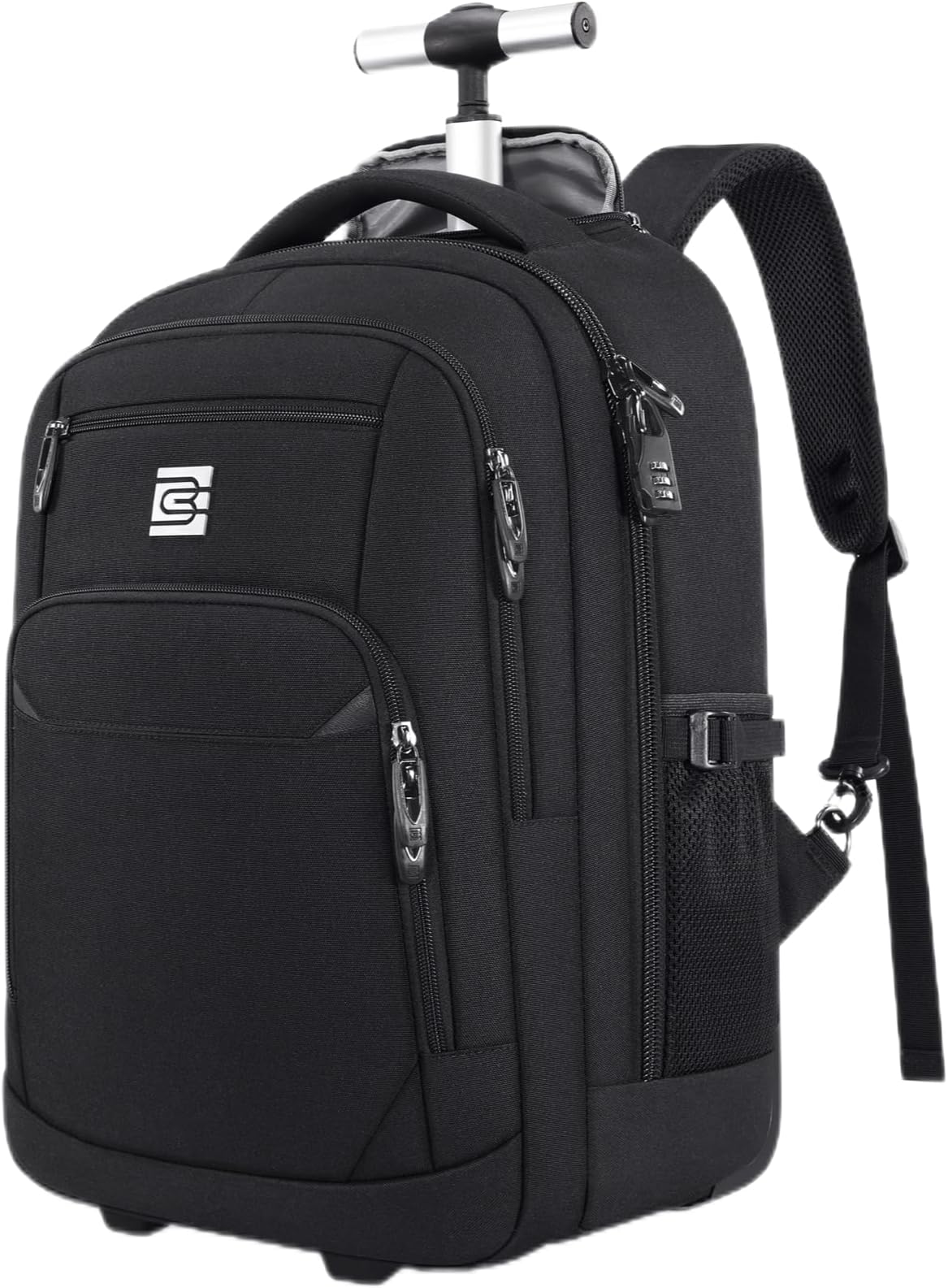 UKEIN Rolling Backpack, Travel Backpack with Wheels for Men Women, 20inch Wheeled Underseat Bag Carry on Luggage Trolley Suitcase for Business College