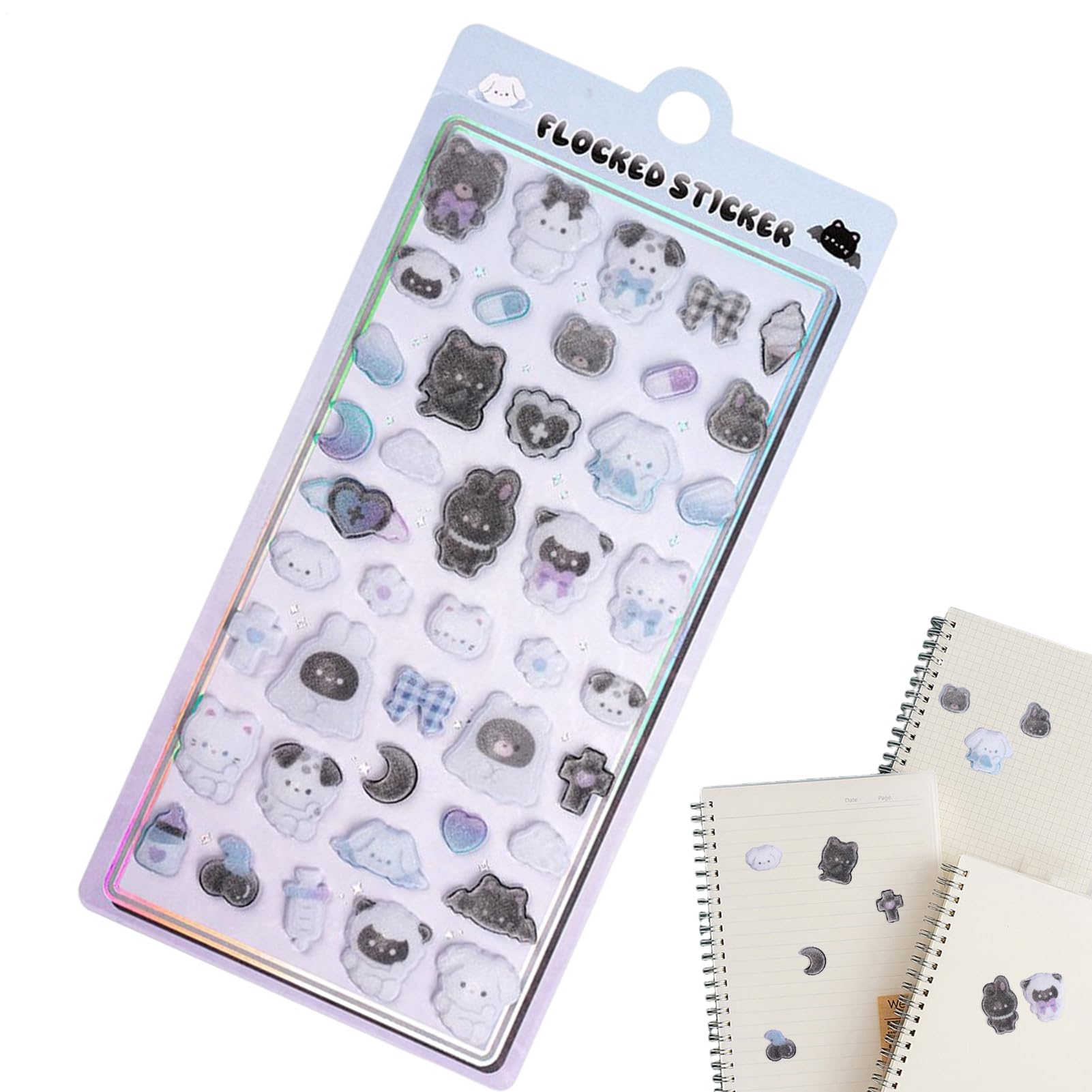 Adhesivos para Scrapbooking Calcomanías Adhesivas Decorativas de Animales | Pegatinas Infantiles Para Chicas Adolescentes Portátiles Maletas Skateboard Cuadernos