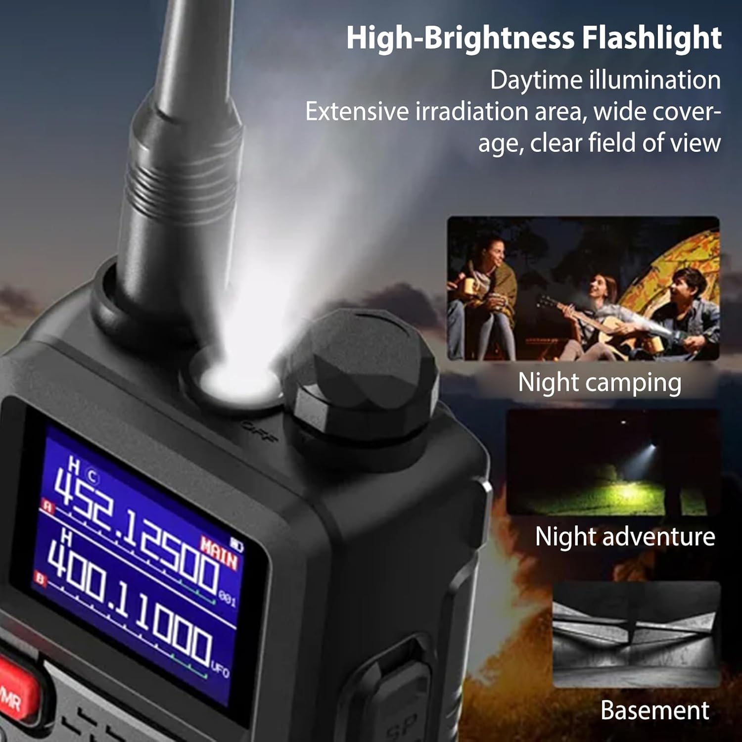 Yoidesu Walkie Talkie Set, 10W High Power Handheld Radio with 6 Bands Channels, Long Range 2 Way Radio with 2500mAh Battery for Outdoor Camping (US Plug)