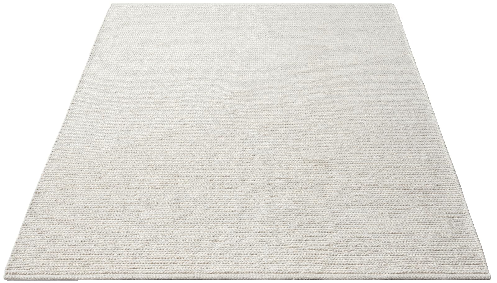 the carpet Tapis en laine de première qualité tissé à la main, en fibres naturelles, élégance dans le style tissé plat scandinave, crème, 300 x 400 cm