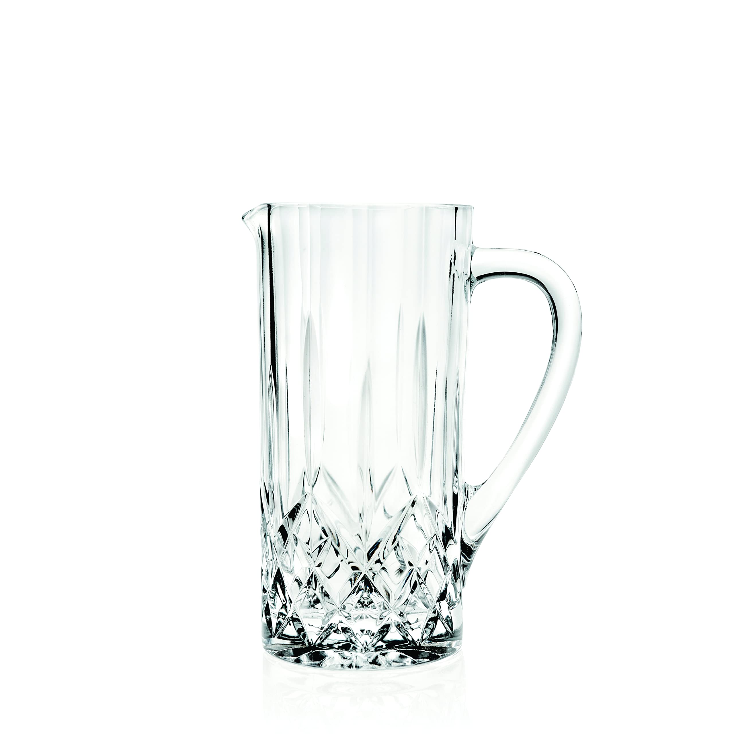 Glass - Pitcher - Jug - with Handle - Magnificient Designed - 40 oz. Liquid Capacity - with Spout - by Barski - made in Europe