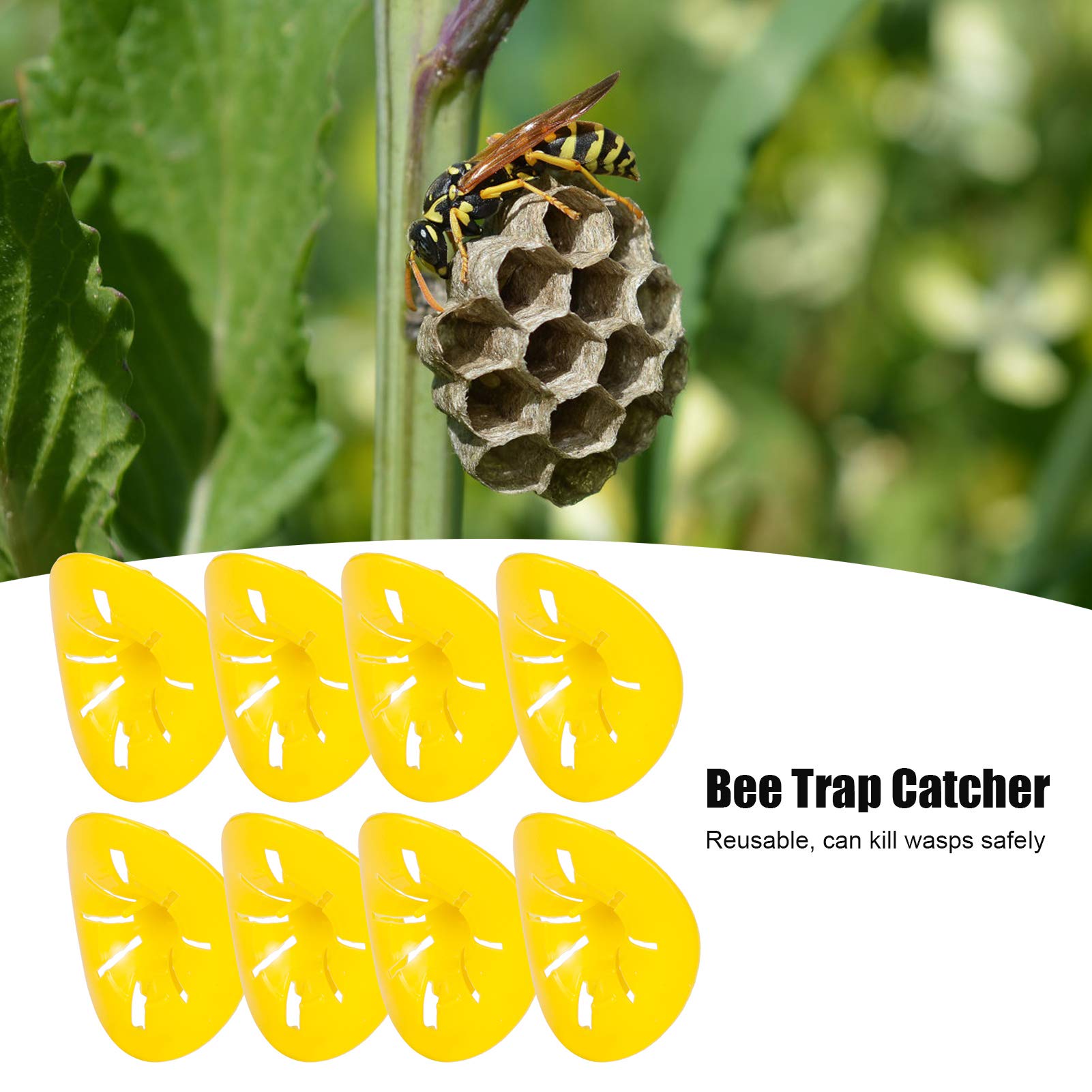 Trampa Para Avispas, Trampas Para Avispas Reutilizables Trampa Para Avispas Hornet 30 Piezas Trampas Para Abejas En Forma De Flor Reutilizable Colector De Abejas Embudo Herramientas De Accesorios De A