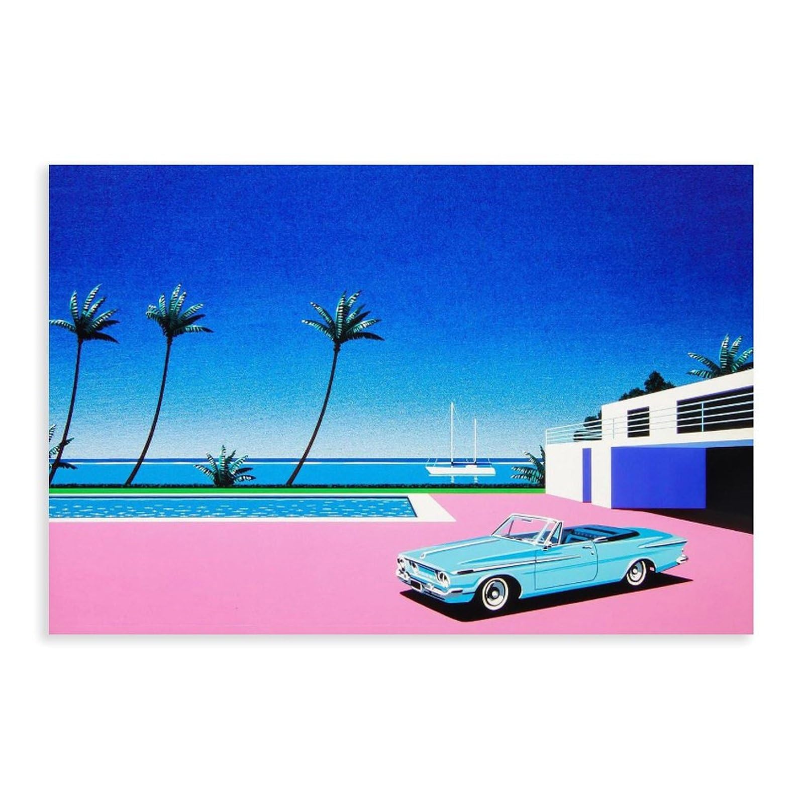 QGVBGF Hiroshi Nagai Art Print Canvas Poster Bedroom Decor Landscape Office Room Decor Gift 12x18inch(30x45cm)