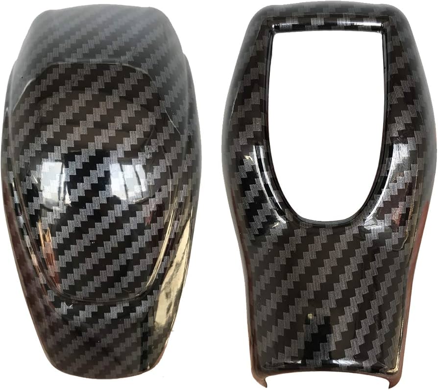 Amazon.com: ruihe Car Gear Shift Knob Cover Carbon Fiber Color