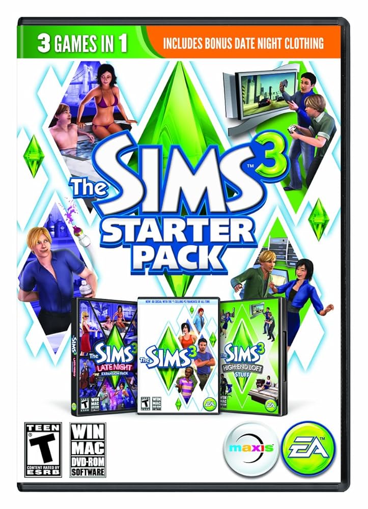 US版　SIMS3セット The Sims 3 Starter Pack Base: PC: Video Games - Amazon.ca