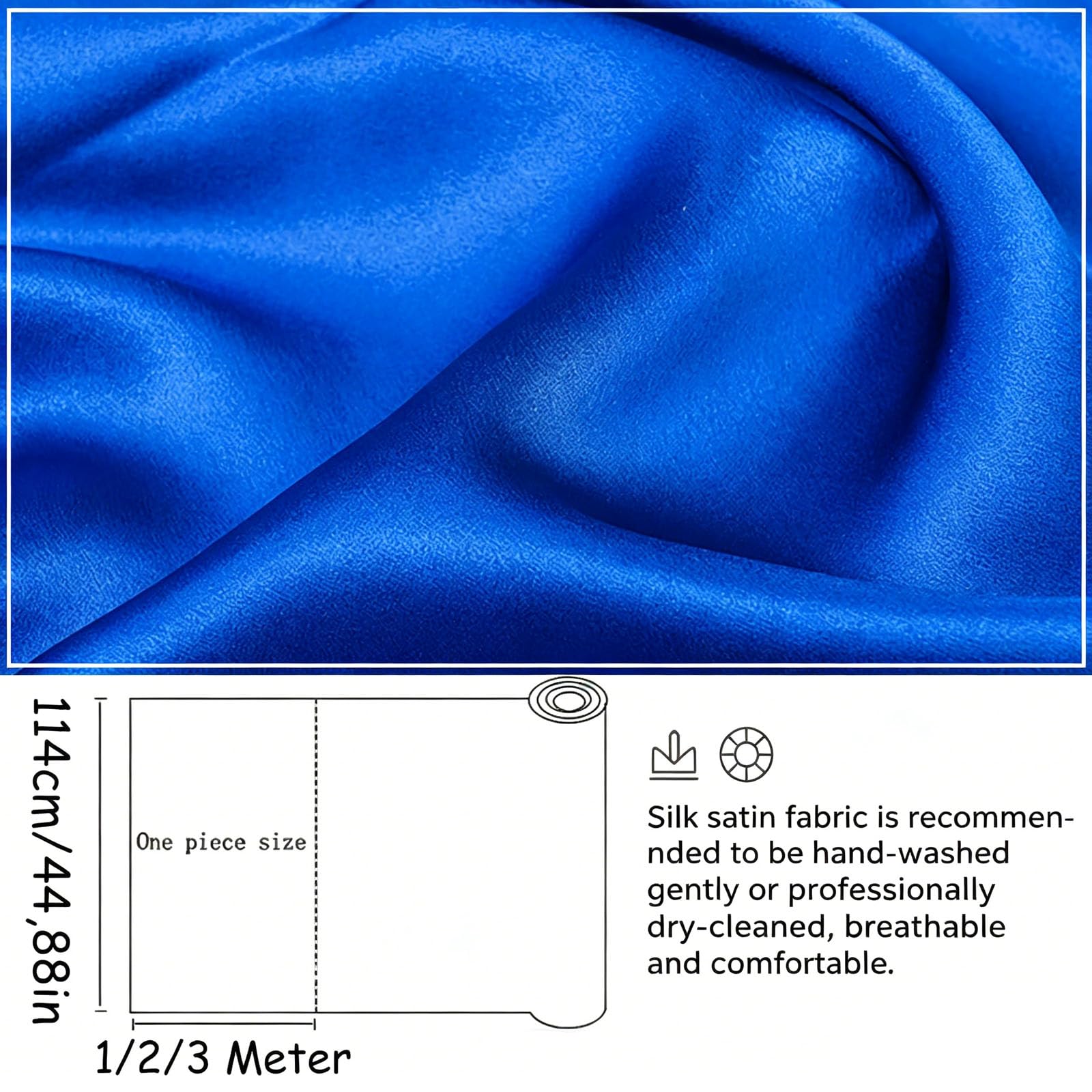 Tissu en soie pure - 100 x 114 cm - Vendu au mètre - 19 mommes - Tissu en satin de soie brillant - Tissu décoratif en soie pour vêtements, pyjamas, écharpes, literie, rideaux, mariage
