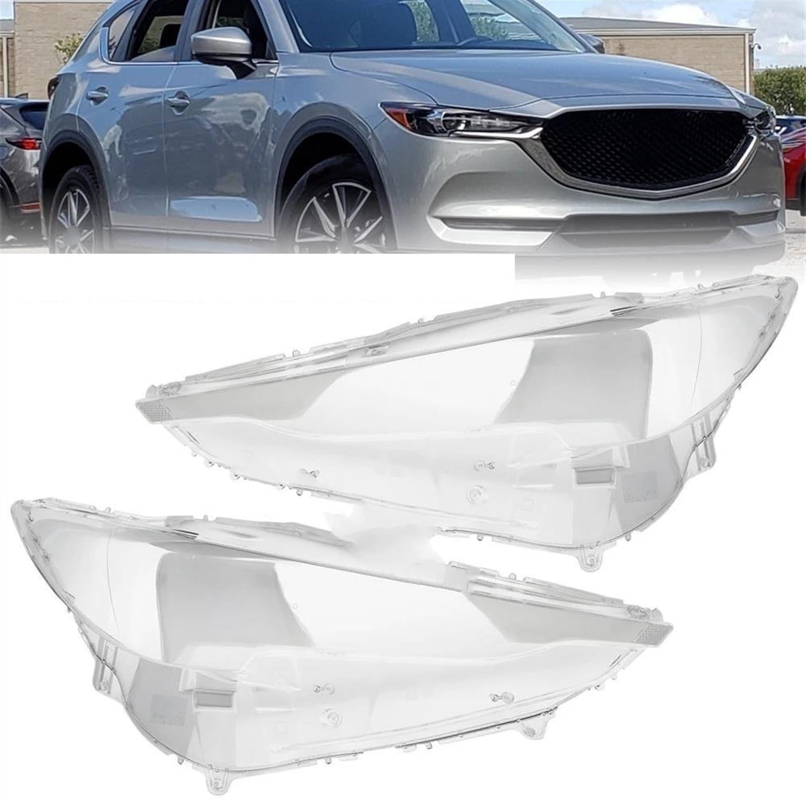 Amazon | 車のヘッドライトカバー マツダ CX-5 CX5 KE KF 2017 2018 