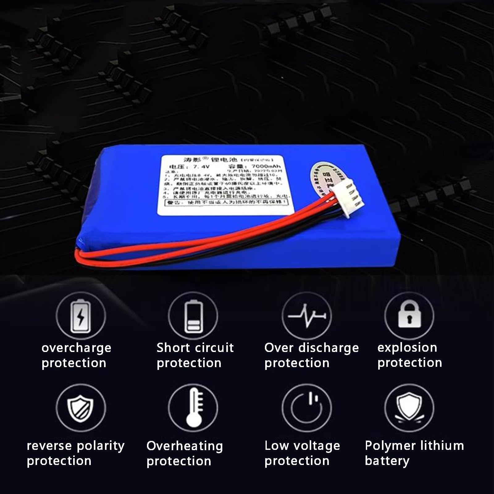 Amazon.co.jp: リチウムイオン電池 7.4V ポリマーリチウム電池