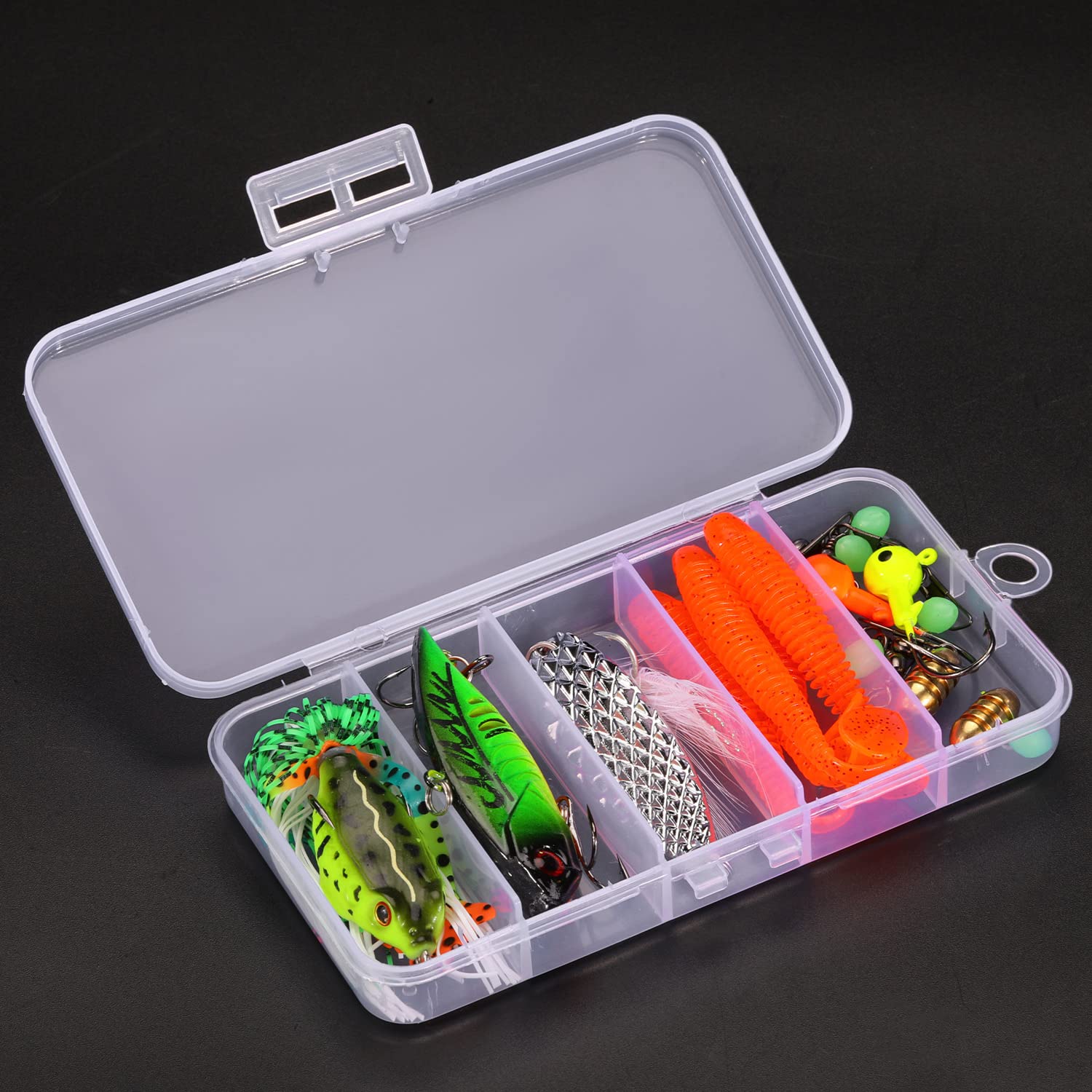 Sougayilang Fishing Accessories Set - Fishing Lures, Swivels, Sinkers & Hooks - Type 1 2