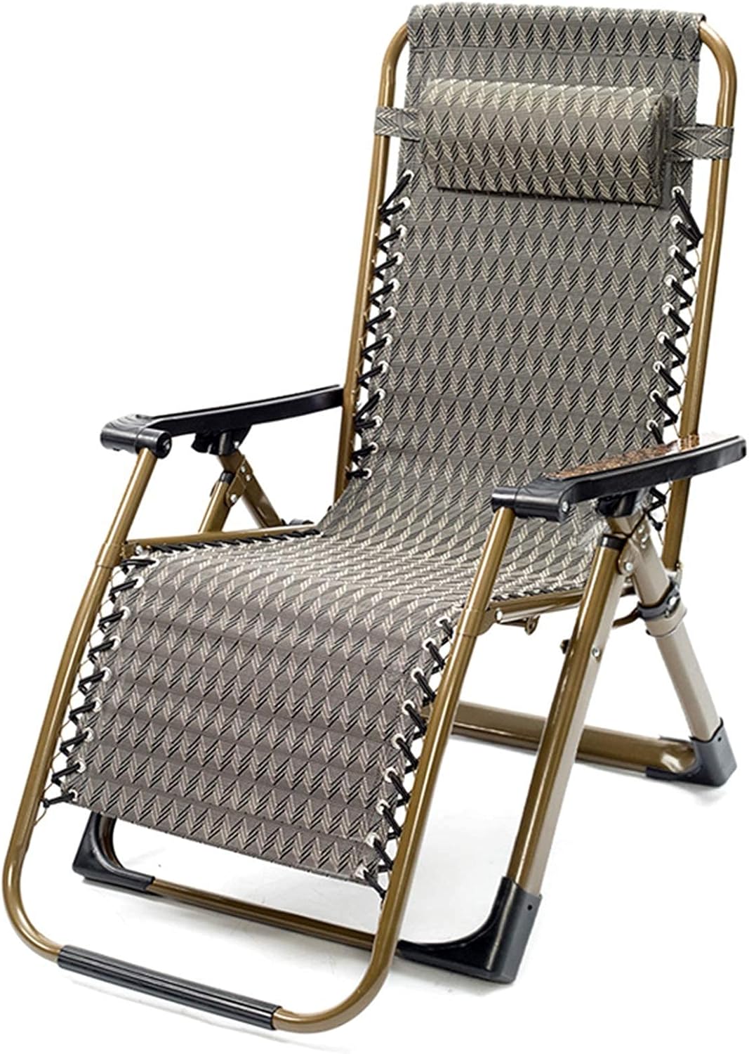 即納 ヘビーデューティーパティオリクライニングチェア ポーチ デッキ プールサイド ビーチ ローン ヤード用の屋外 屋内ラウンジチェア 440ポンドをサポート Mda33 Fr