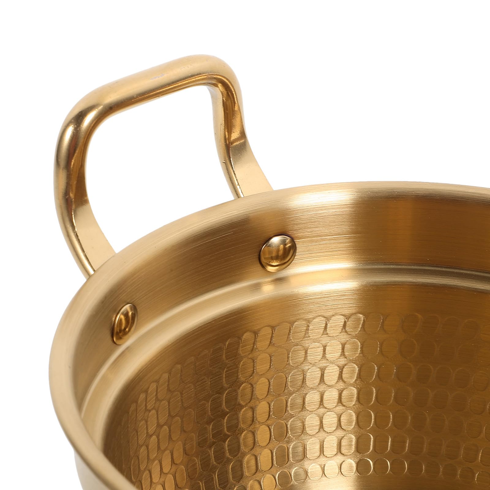 TIDTALEO Pentola per Noodles in Acciaio Inox 900ml Oro con Manico