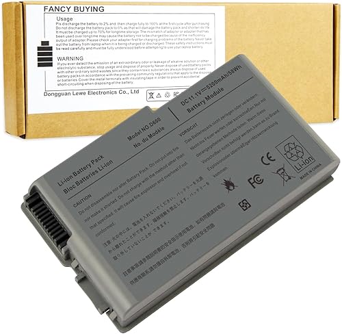 Fancy Buying Latitude D600 - Batería para laptop Dell Latitude D505 D610 D520 D500 D510 D530  600M, compatible con PN C1295 6Y270 3R305 - 12 meses disponible en Yaxa Colombia