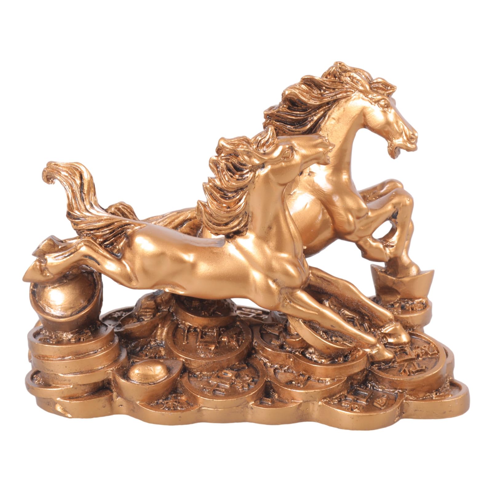 Snorvixre Galloping Horses Statue Animal Sculptures Fengshui Ornament Collectible Figurines for Home Decorations Collectible Figurines