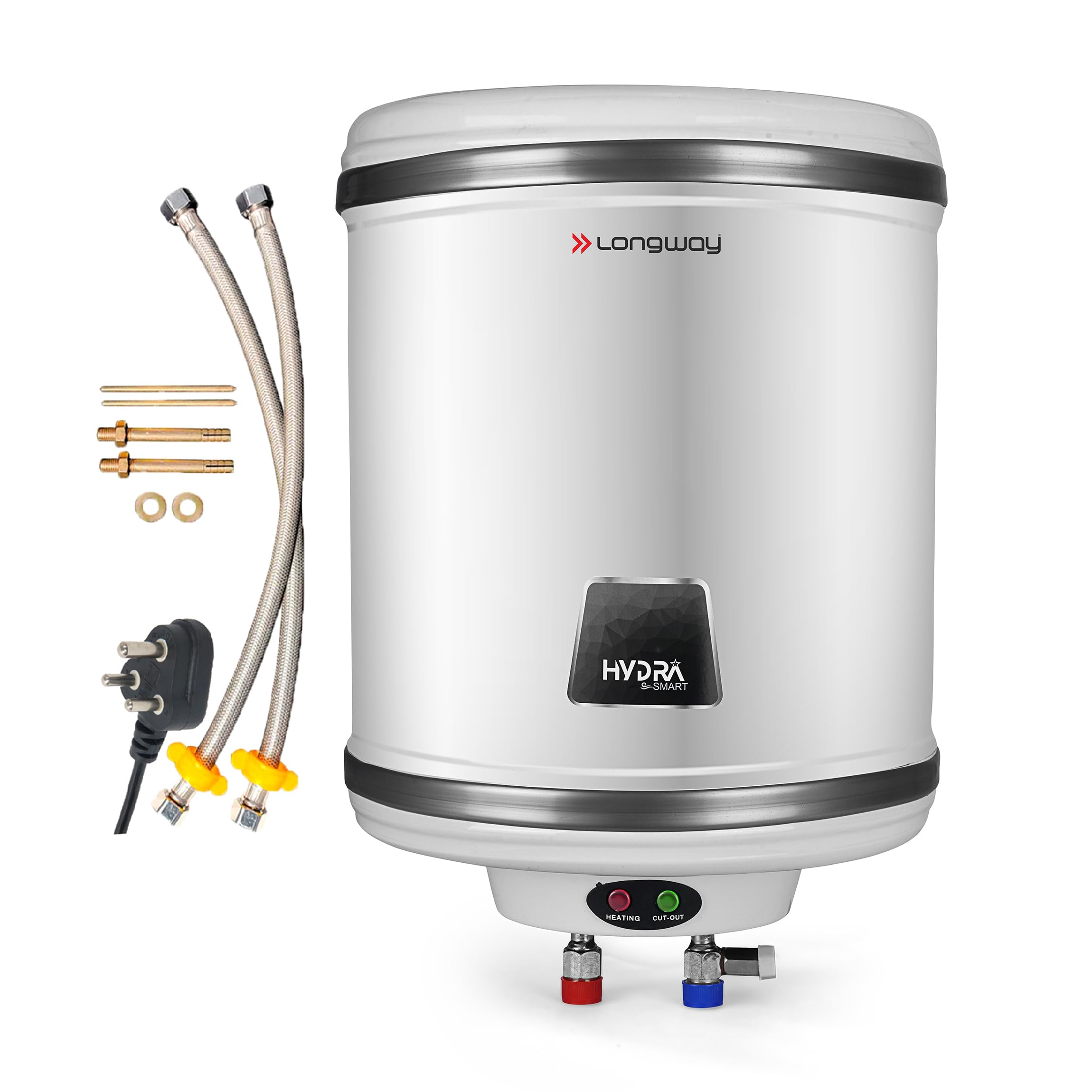 Longway Hydra 15 Ltr 5 Star Rated Automatic Storage Water Heater for Home, Water Geyser, Electric Geyser with Multiple Safety System & Anti-Rust Coating | 1 Year Warranty (Silver)-image-18