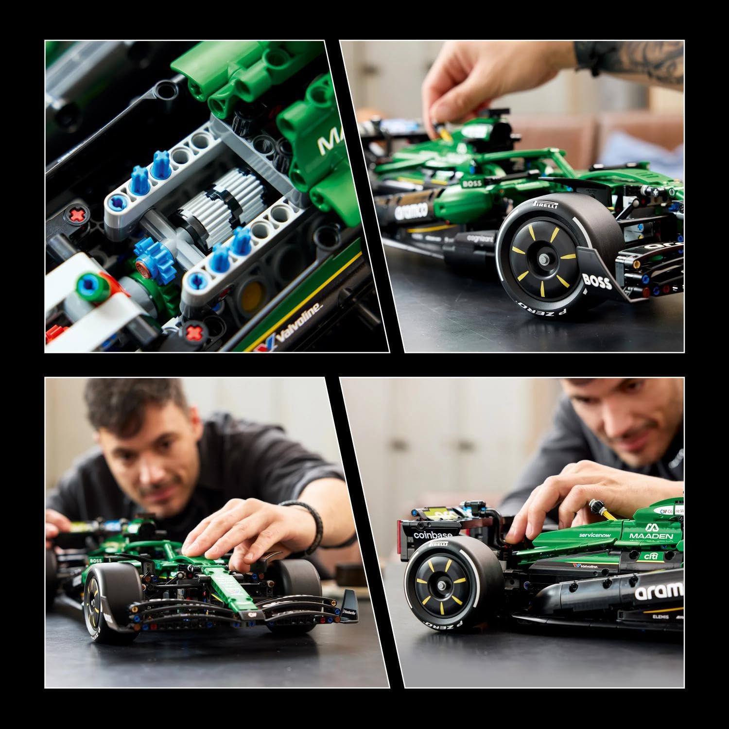LEGO Technic Auto F1 Aston Martin Aramco AMR24 - Kit di Modellismo per Adulti - Collezione Formula 1 con Motore V6, DRS e Sospensioni - Regalo per i Fan delle Corse e degli Sport Motoristici - 42240