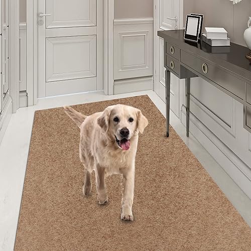AYOHA - Alfombra de pasillo de 3 x 12 pies, alfombra utilitaria para entrada, pasillo, pasillo, balcón, garajes, alfombras de área con parte trasera