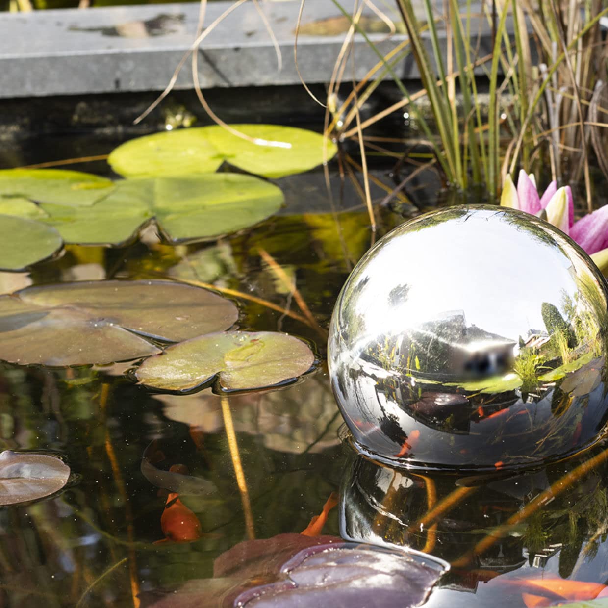 Gazing Globe, Large, Silver - Image 3