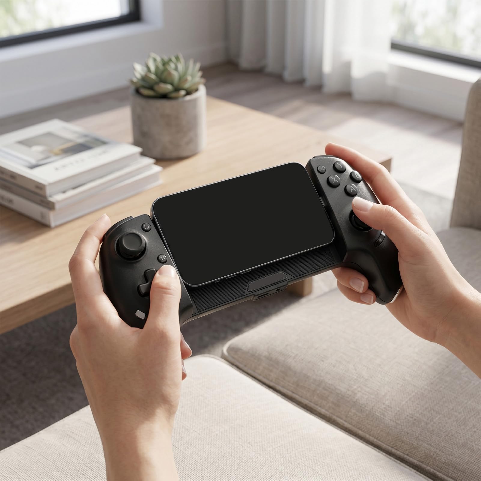 Controller di Gioco Mobile Bluetooth 5.3 con Joystick Effetto Hall per Telefoni IOS e, Controlli Avanzati per Giocatori 110-189 Mm
