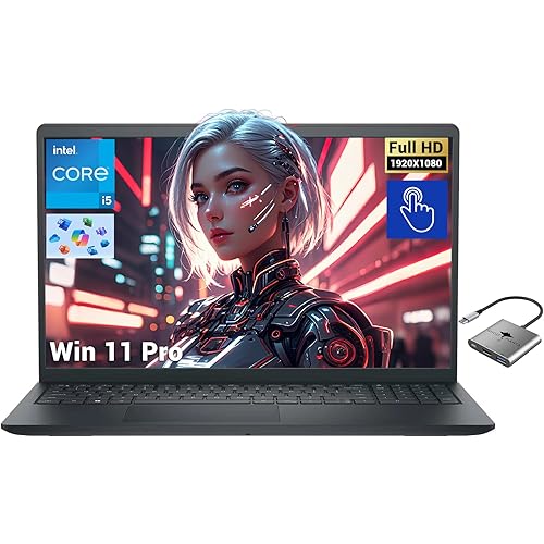 Dell Inspiron 15.6" FHD Touchscreen Laptop, Intel 10-Core i5-1334U (Beat i7-1250U) 16GB RAM 1TB SSD, Computer with Copilot AI Wi-Fi 6 Win 11 Pro w/GM Accessory, for Business and College Students