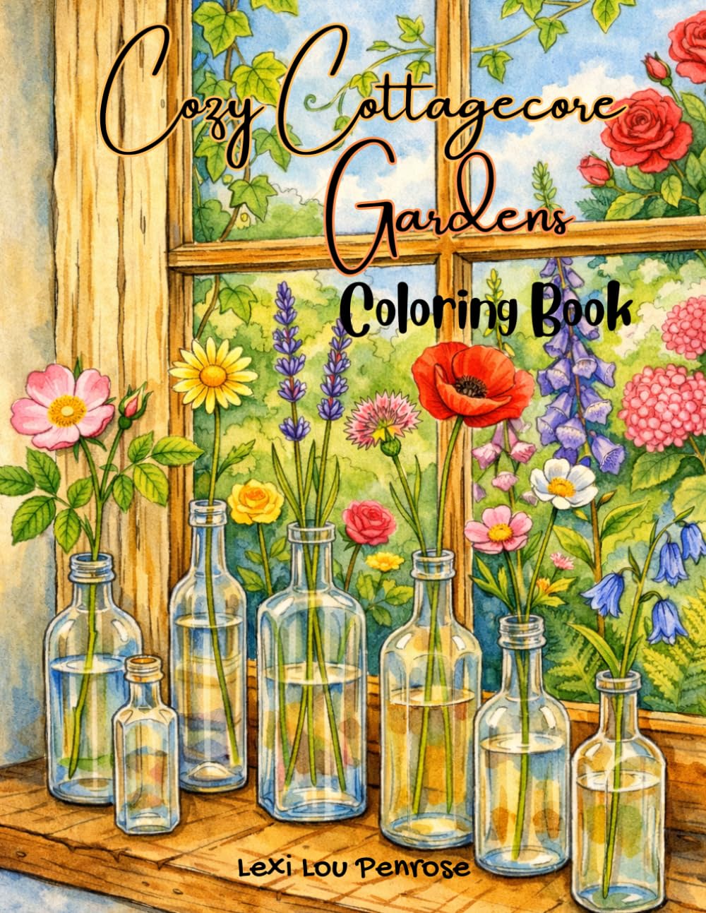 Cozy Cottagecore Garden Coloring Book: Whimsical Floral Escapes, Garden Paths, Greenhouses, and Cozy Nature Scenes for Relaxing Stress Relief
