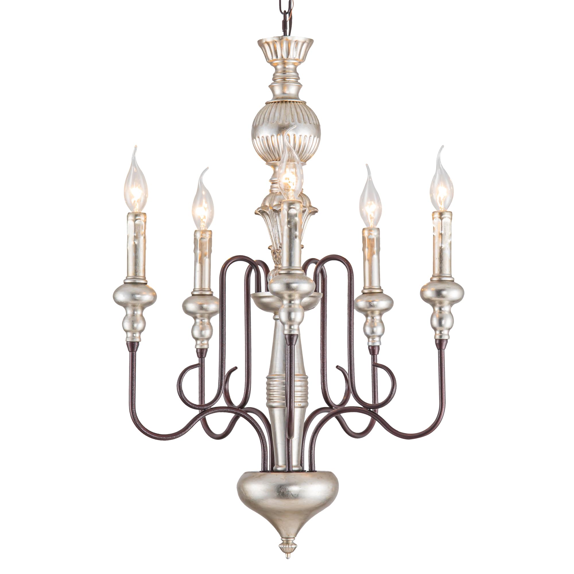 Photo 1 of *stock photo for reference only - see photos VOCLS Farmhouse Candle Chandelier 