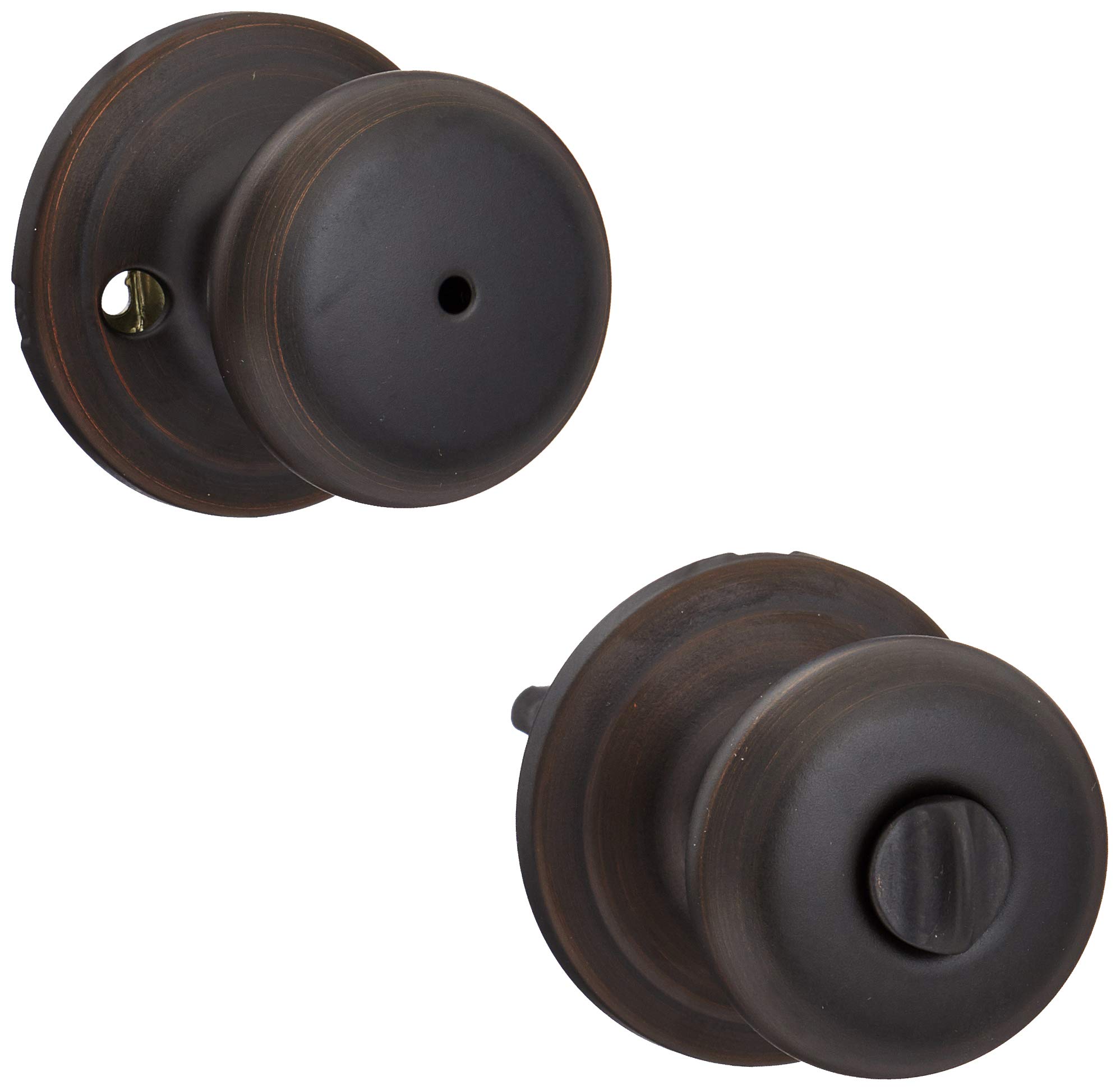 KwiksetCorporation 97300-872 Kwikset Hancock Bed/Bath Knob in Venetian Bronze