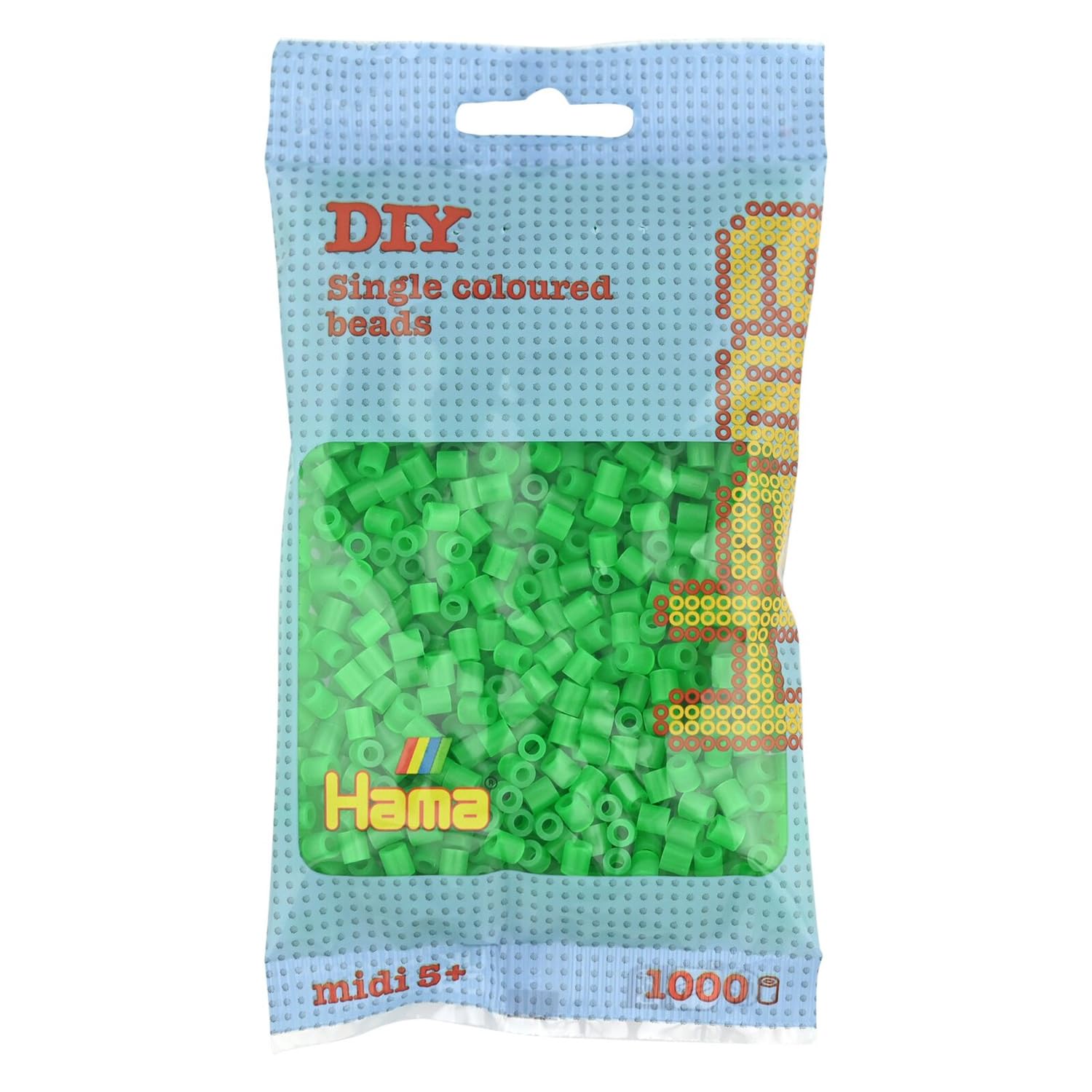 HAMA Bolsa de perlas | Aprox. 1000 cuentas midi fusibles para manualidades y mosaicos | Perlas de fusión para niños creativos 5+ | Juego de arte y decoración | Light Blue — view 18