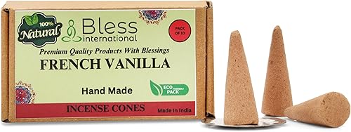 Miniatura 139 de Bless International Cedro 100% natural - Conos de incienso hechos a mano, sumergidos a mano, orgánicos, sin productos químicos para purificación