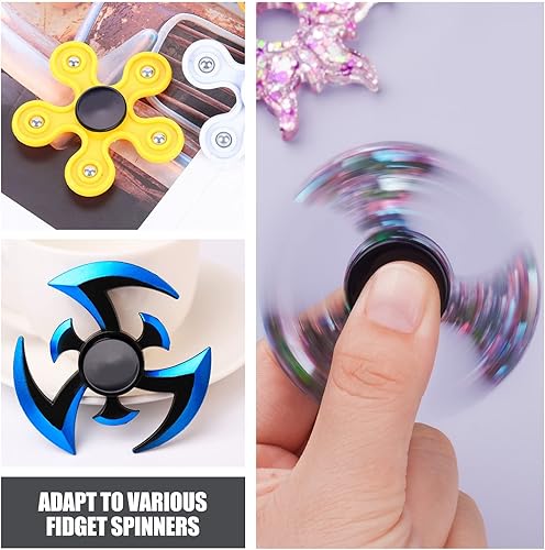 Vista 27 de NiArt Fidget Finger Spinner DIY Resina Epoxi Fundición Molde de Silicona Kit 5 Moldes con 10 Rodamientos, Alivio del Estrés Juguete de Mano Fidget