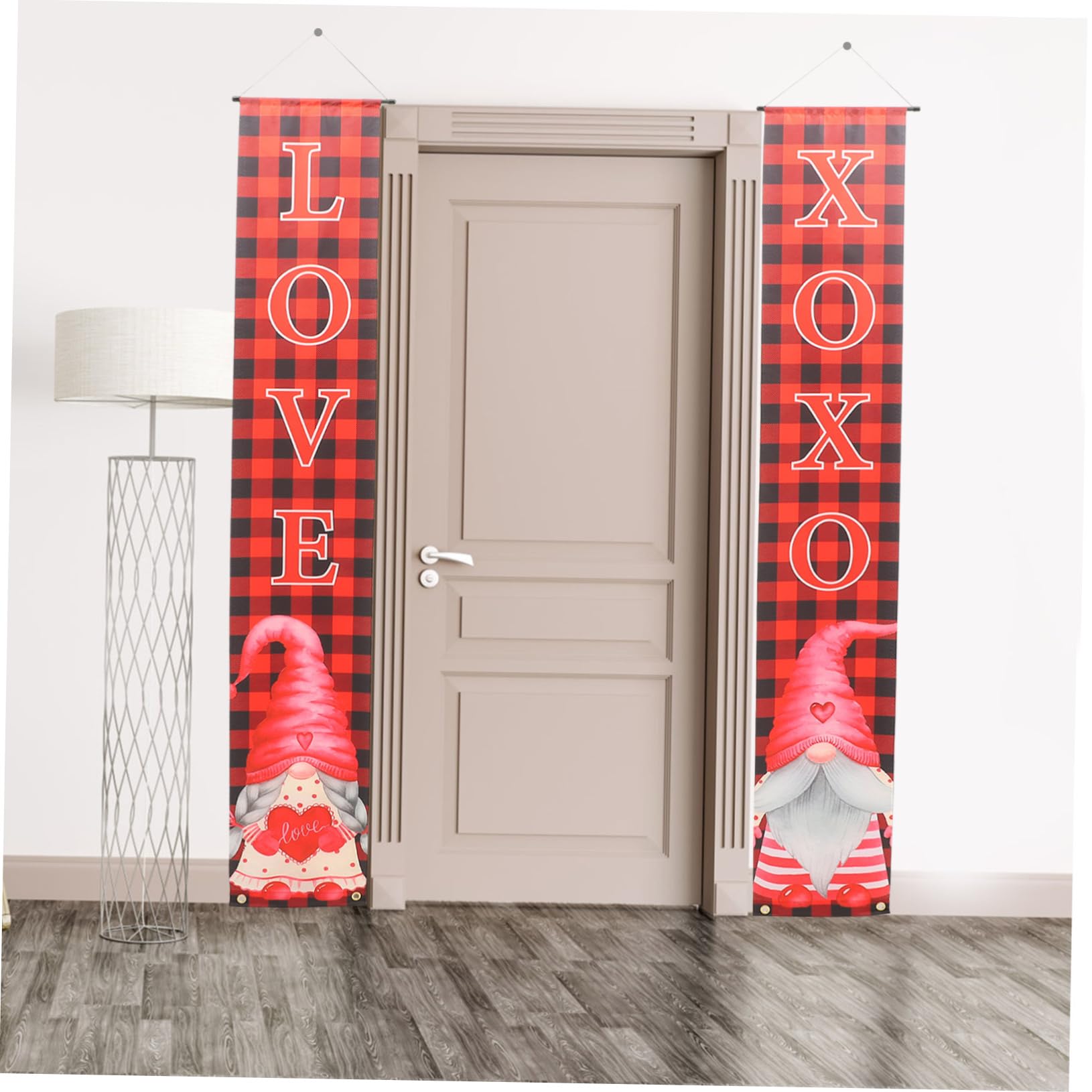 Amosfun 3 Paare Couplets Zum Valentinstag Verheiratetes Banner Nussknacker Dekoration Mädchen Türschild Zeichen Glücklich Außen Dekorationen Heim Kranzhalter Für Haustür Wand Polyester