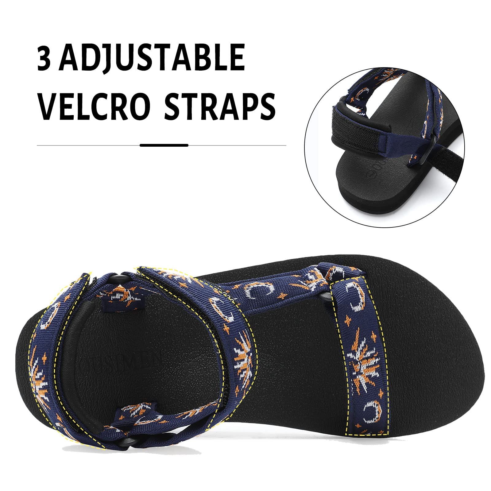 OUSIMEN Donne Sandali Sportivi Sandali Escursionistici con Arch Support Yoga Mat Spole Sandalo Sportivo Casual Leggero All'aperto